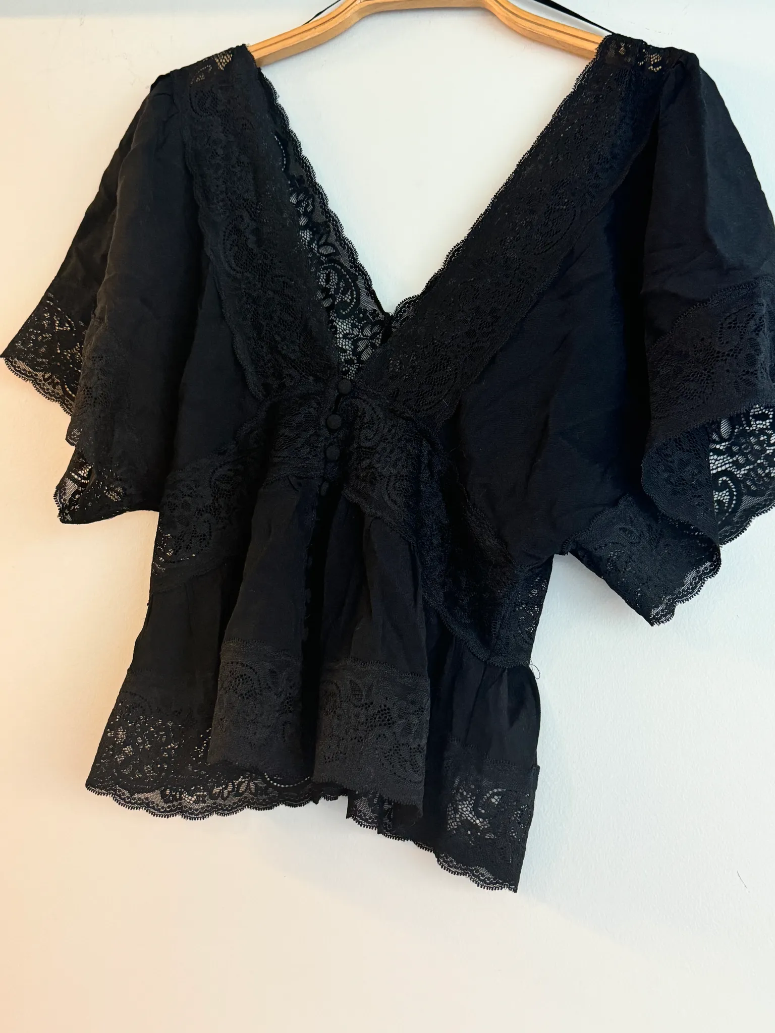 Black lace top  photo 1