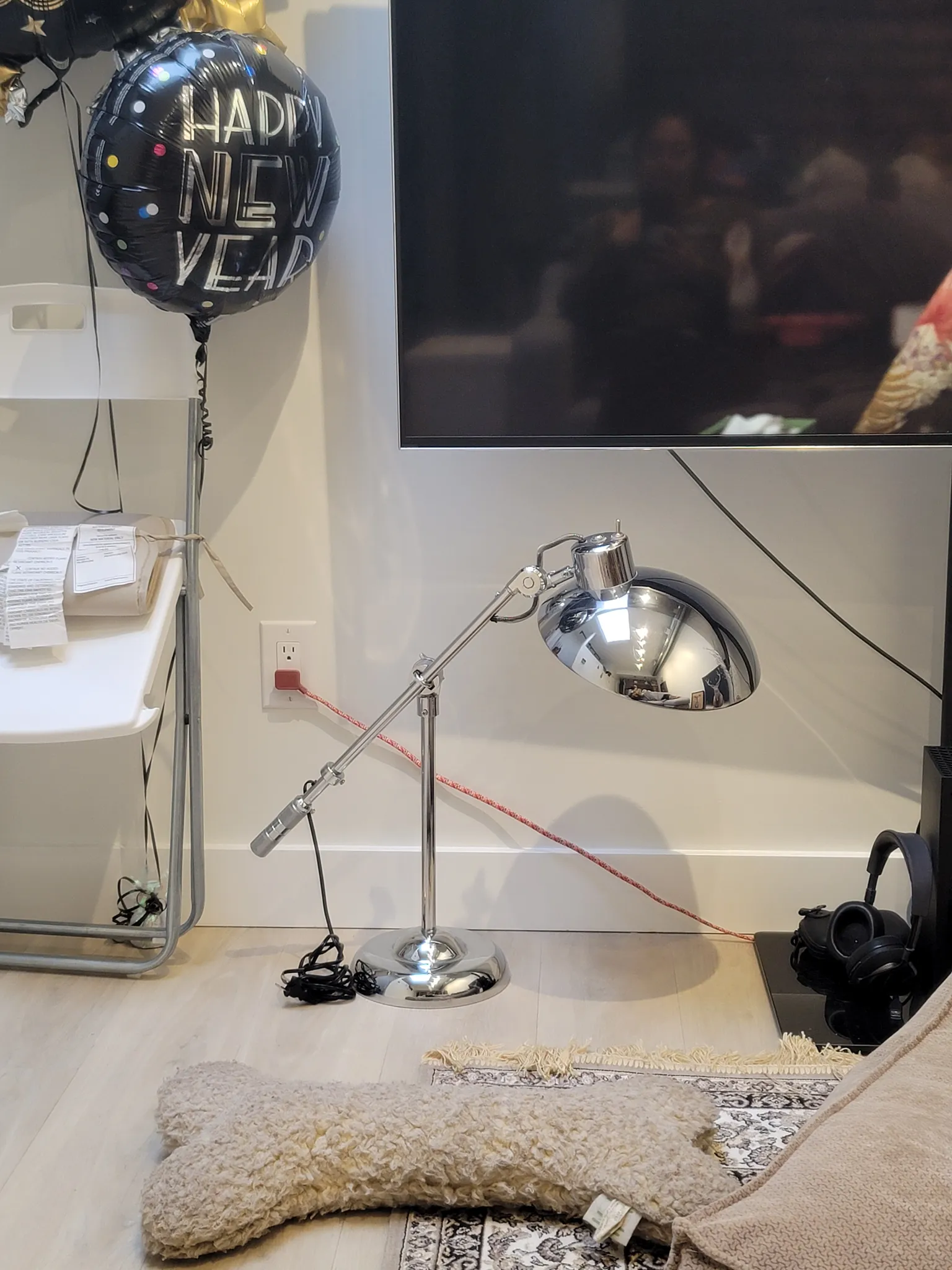Large chrome lamp  photo 1