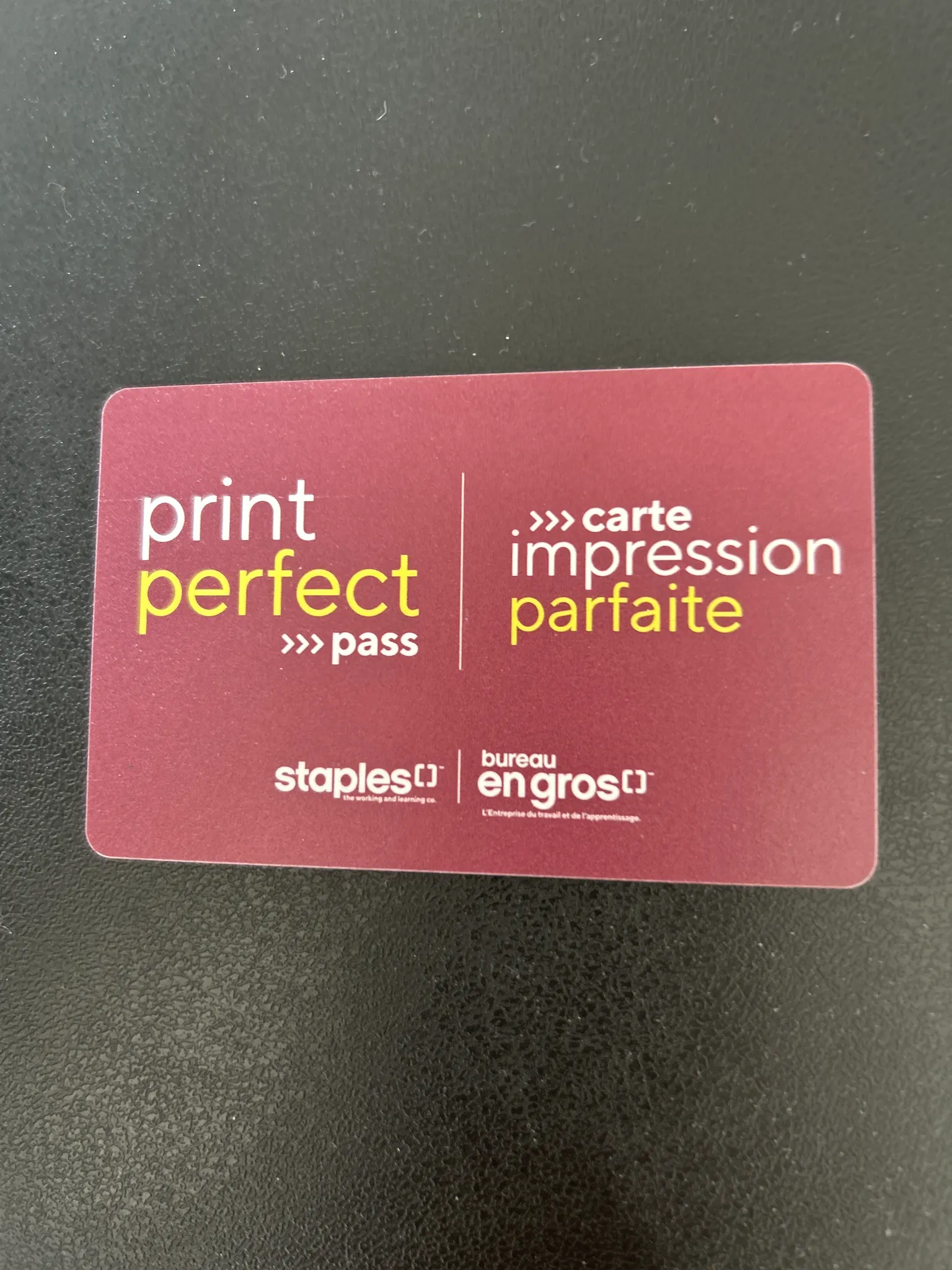 Staples printer card photo 1
