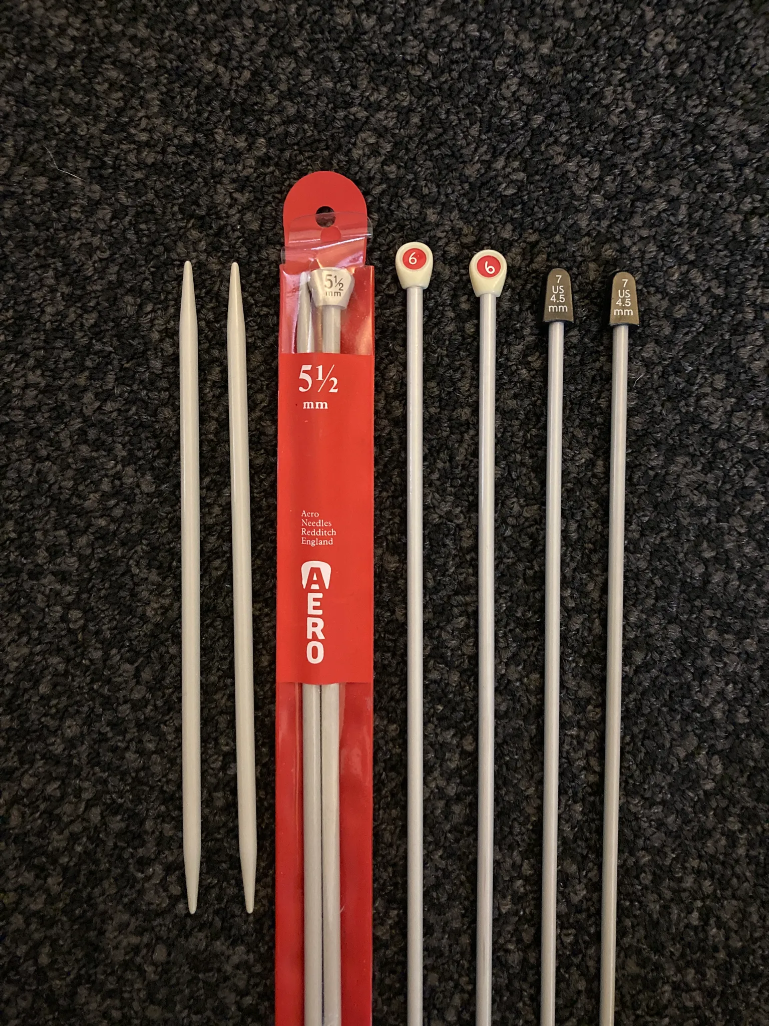 Knitting needles (5, 5.5, 6, 7) photo 1