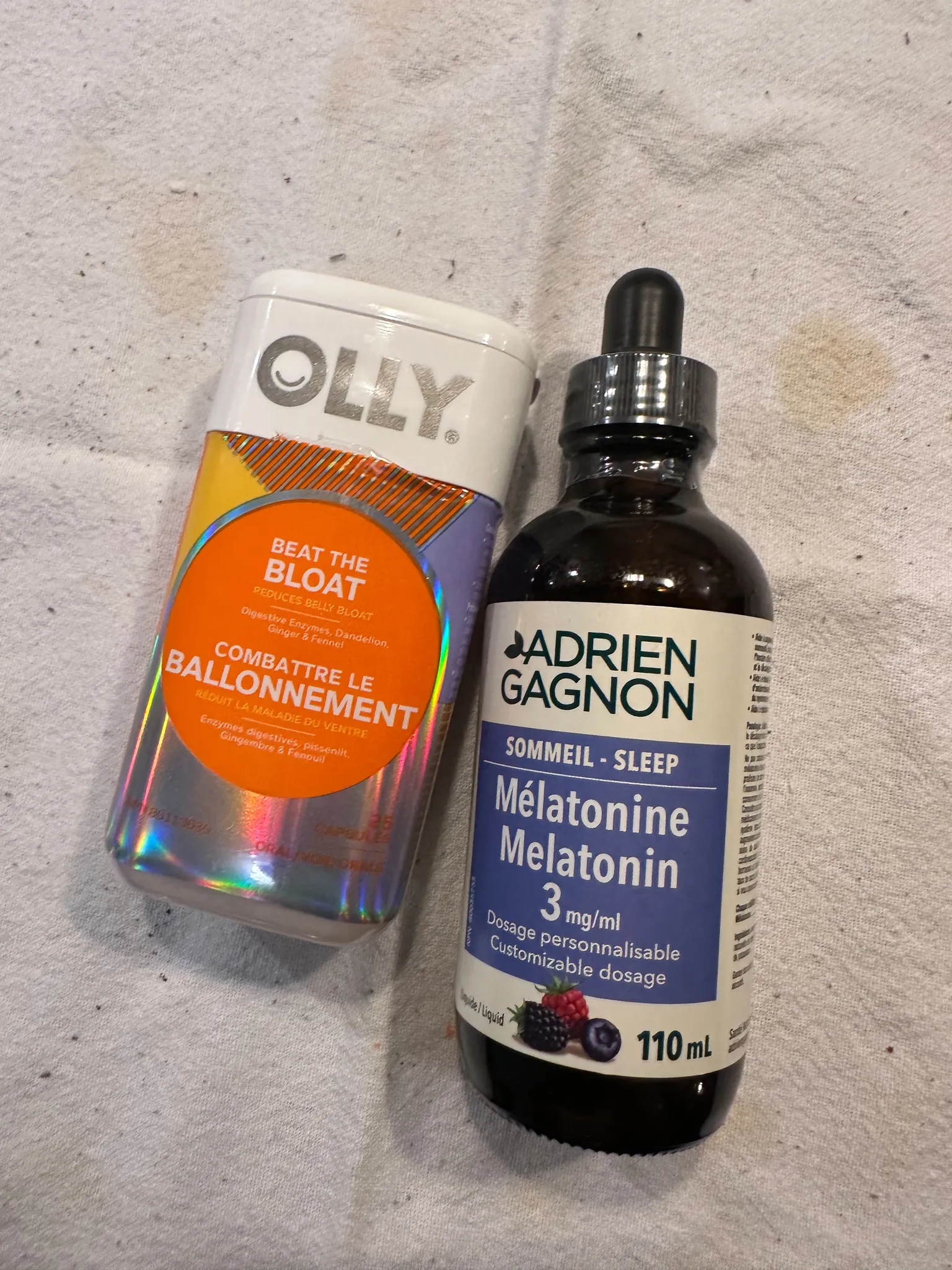 Olly beat the bloat and adrien Gagnon melatonin  photo 1