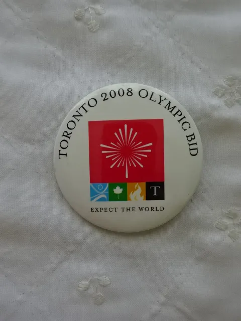 Toronto 2008 Olympic Bid Button photo 1