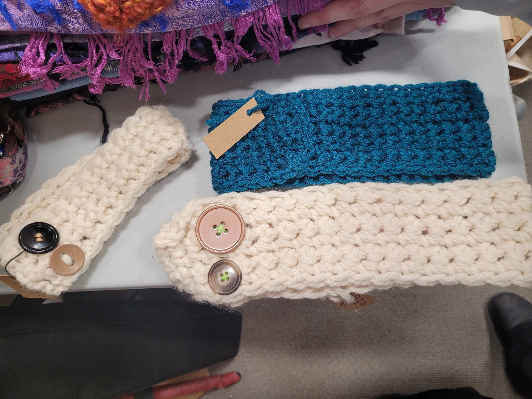 Crochet OOAK winter headbands  photo 1