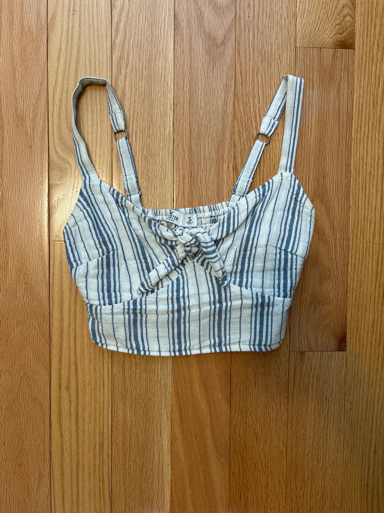 Hollister striped crop tank photo 1