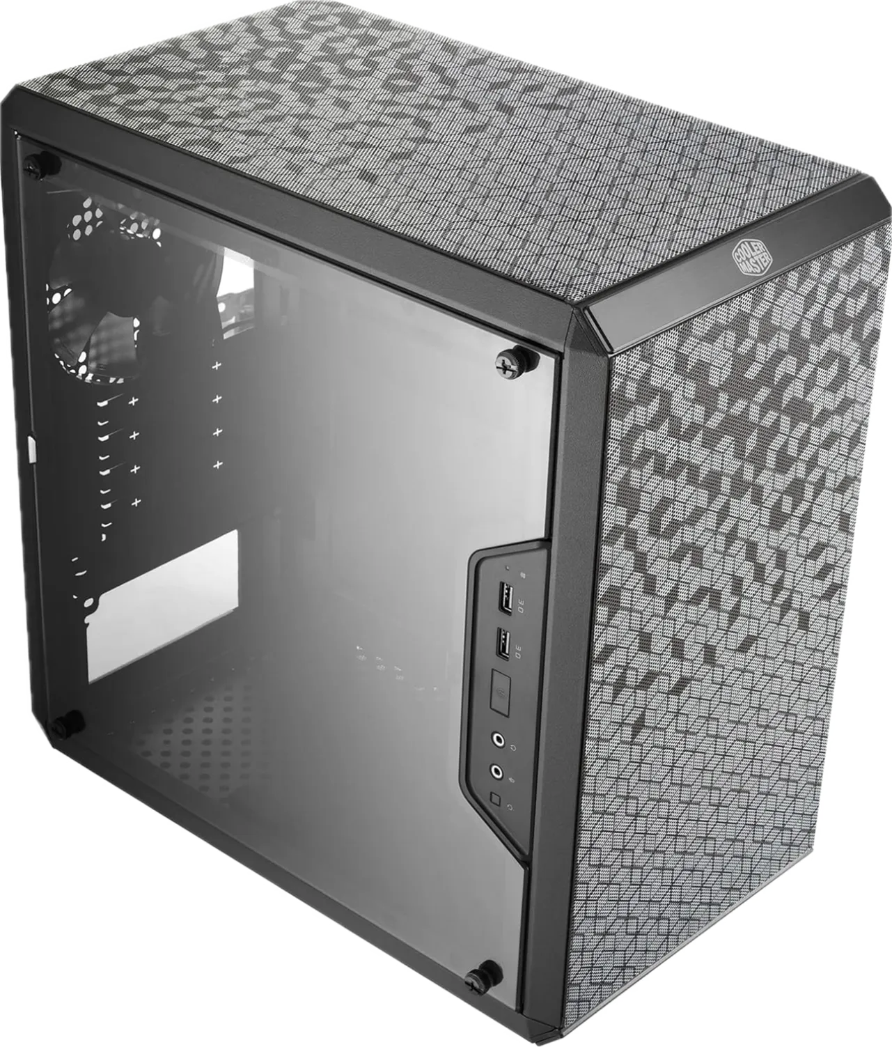 MATX PC Case with Clear Panel photo 1