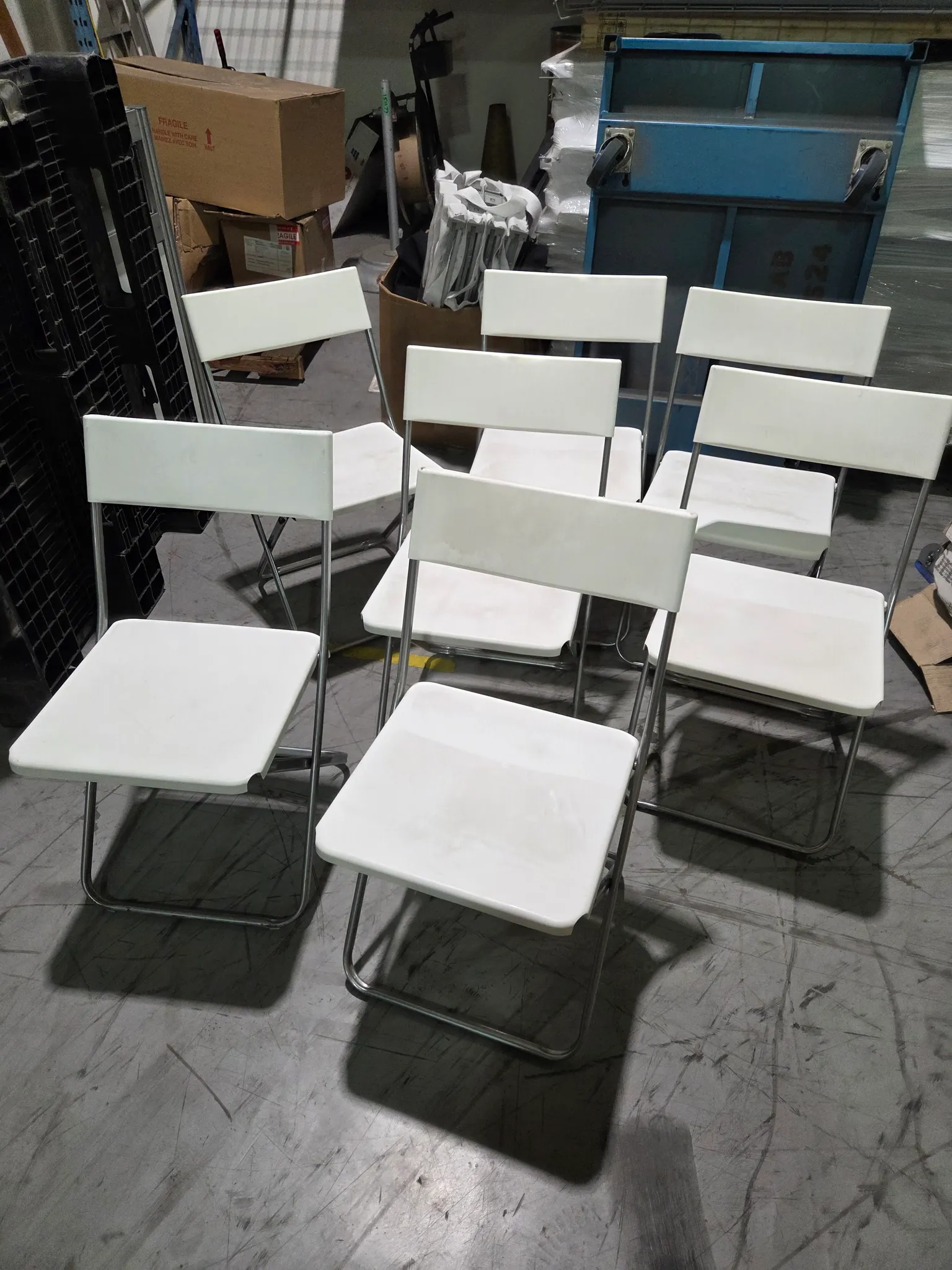 6 folding chairs photo 1