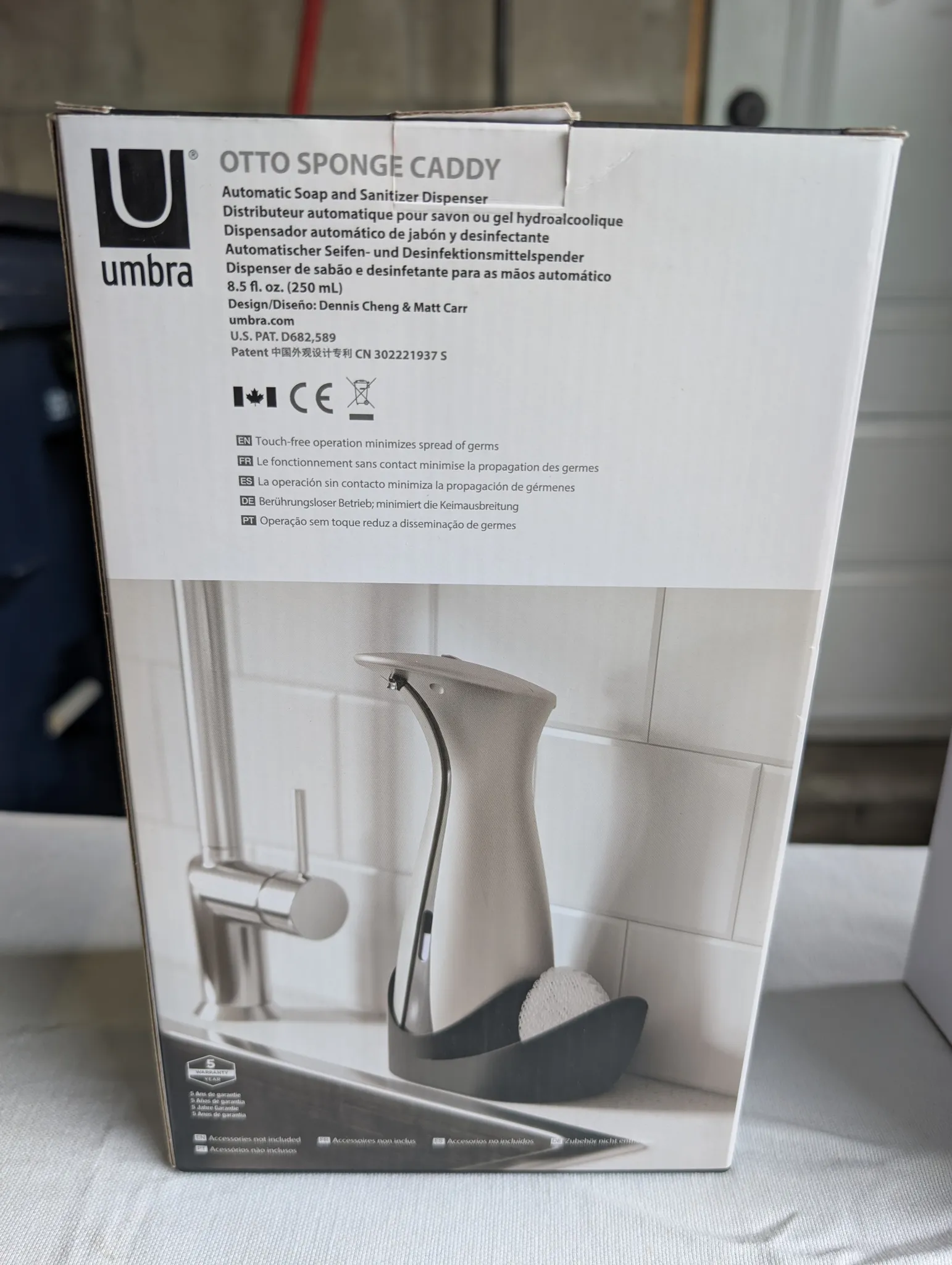 Umbra automatic soap dispenser/sponge caddy  photo 1