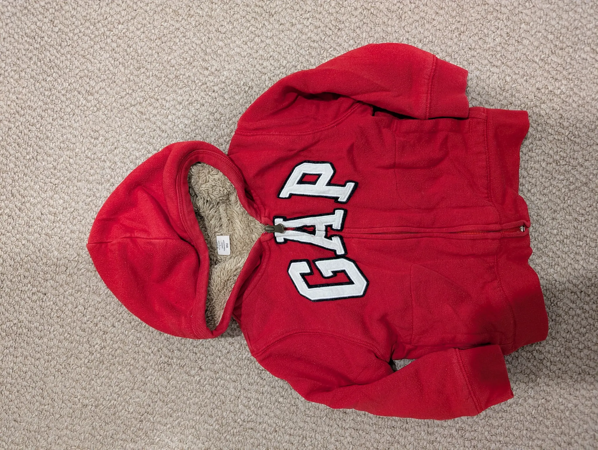 Gap fur lined hoodie 3T photo 1