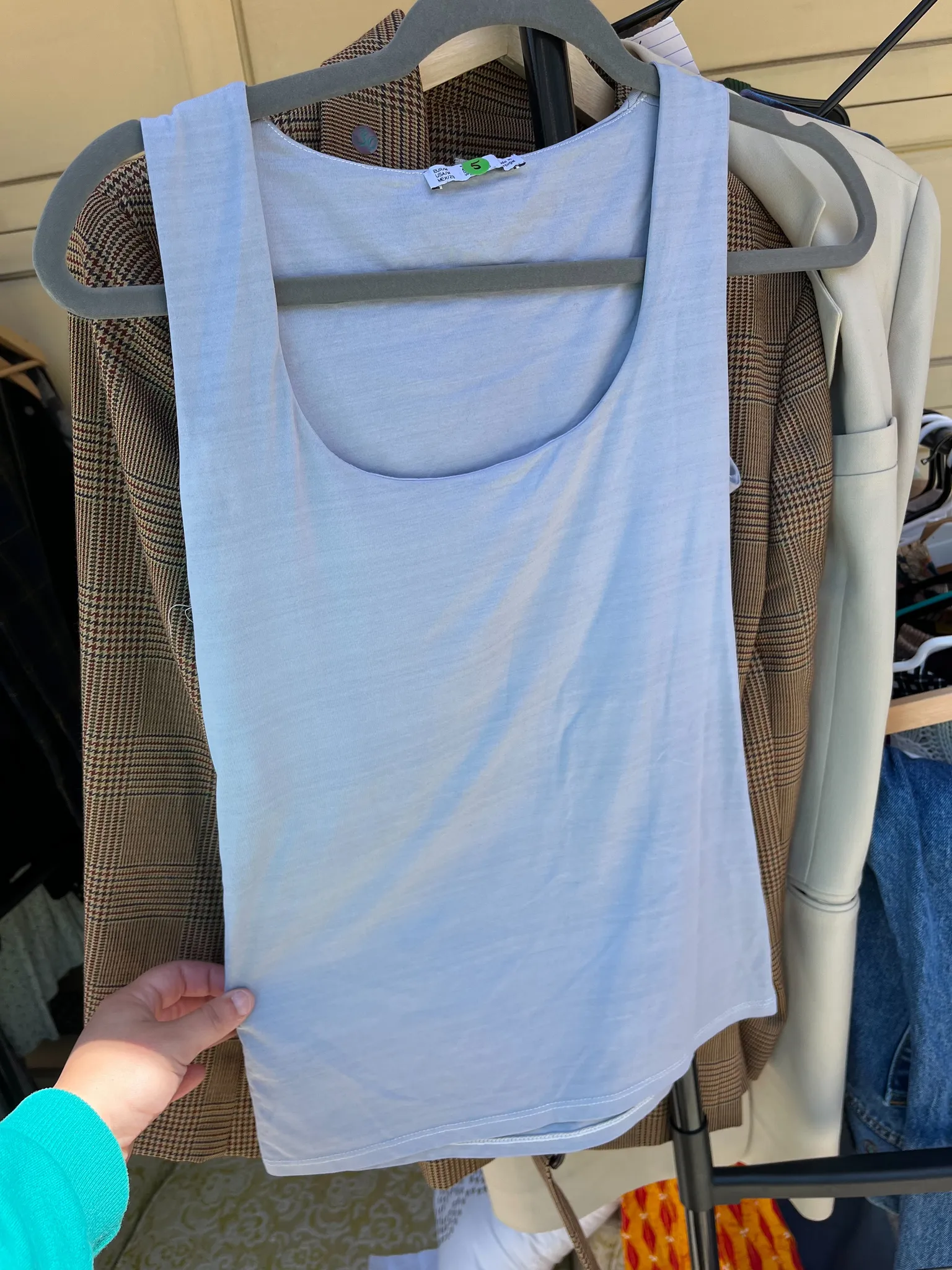 Blue/grey tank top photo 1
