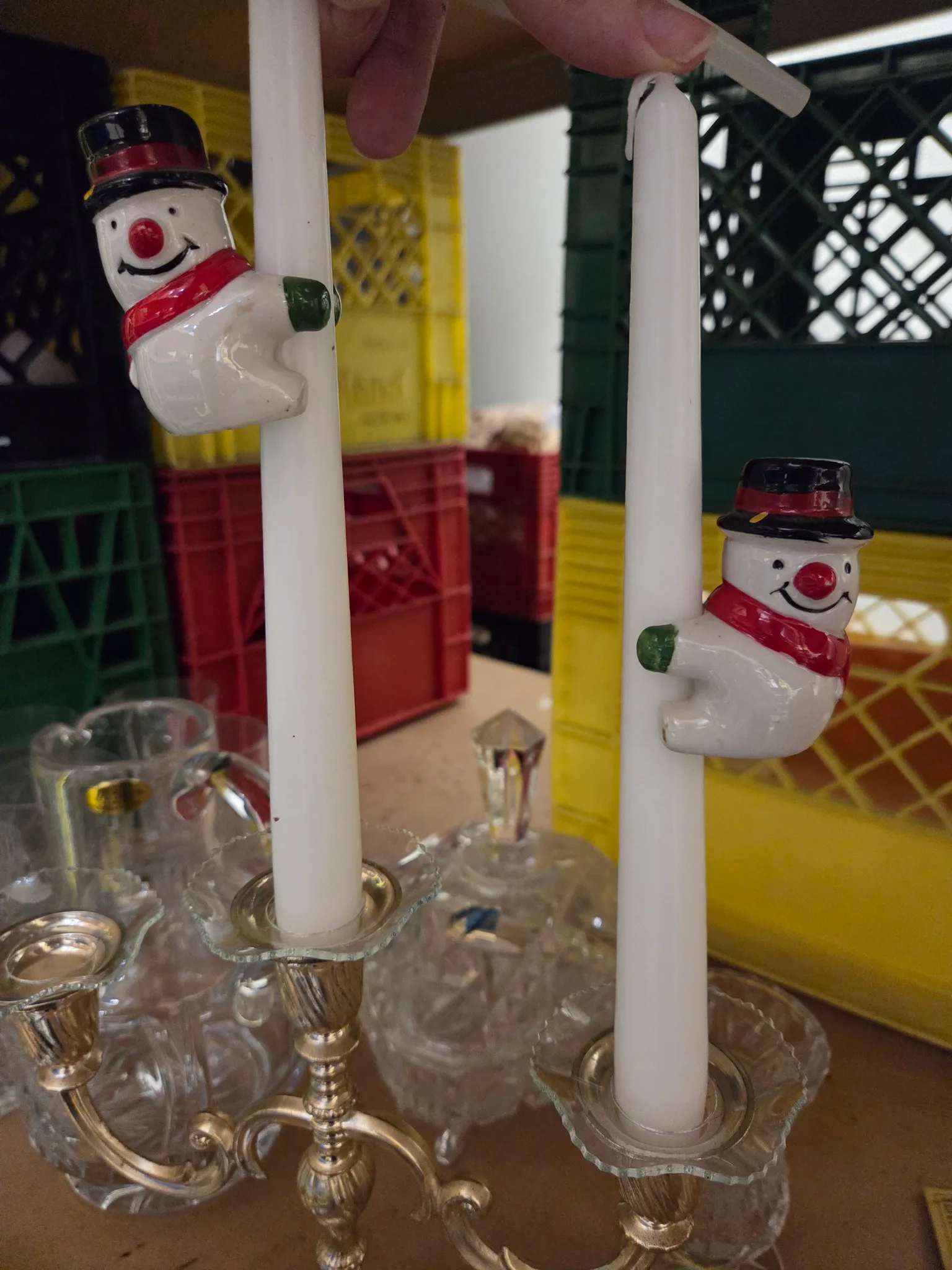 Ceramic candle decorations photo 1