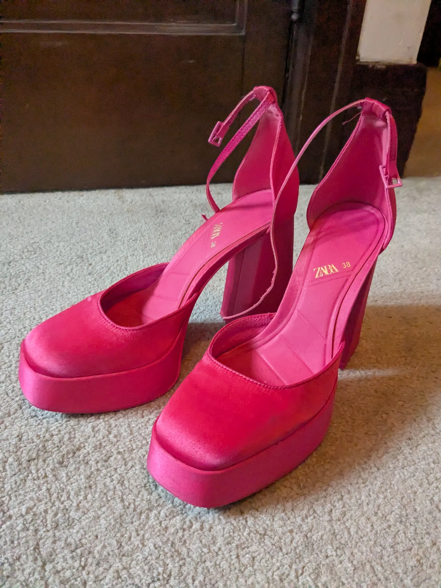 Zara Pink Stompers, size 7/38 photo 1