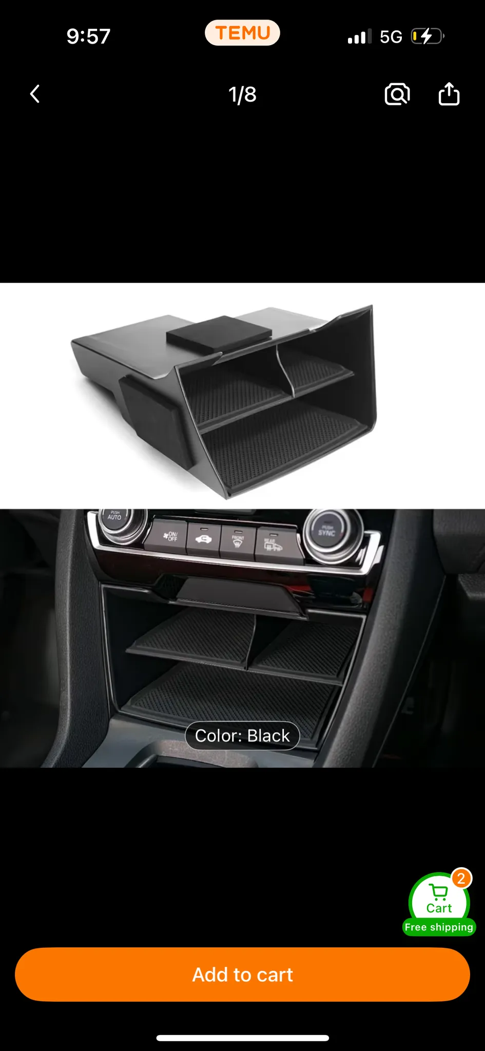 Honda civic divider for phone photo 1