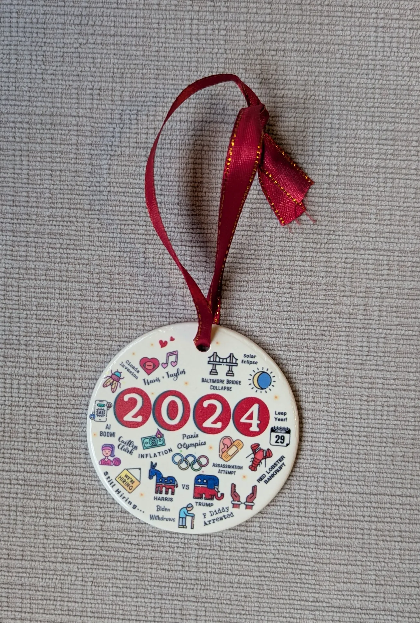 Brand New 2024 Commemorative Ornament photo 1