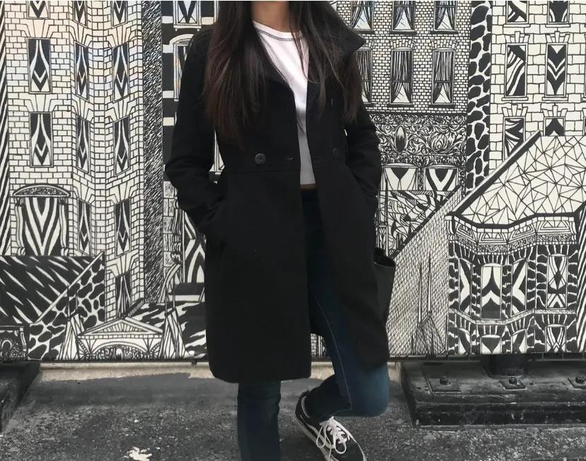 Zara peacoat photo 1