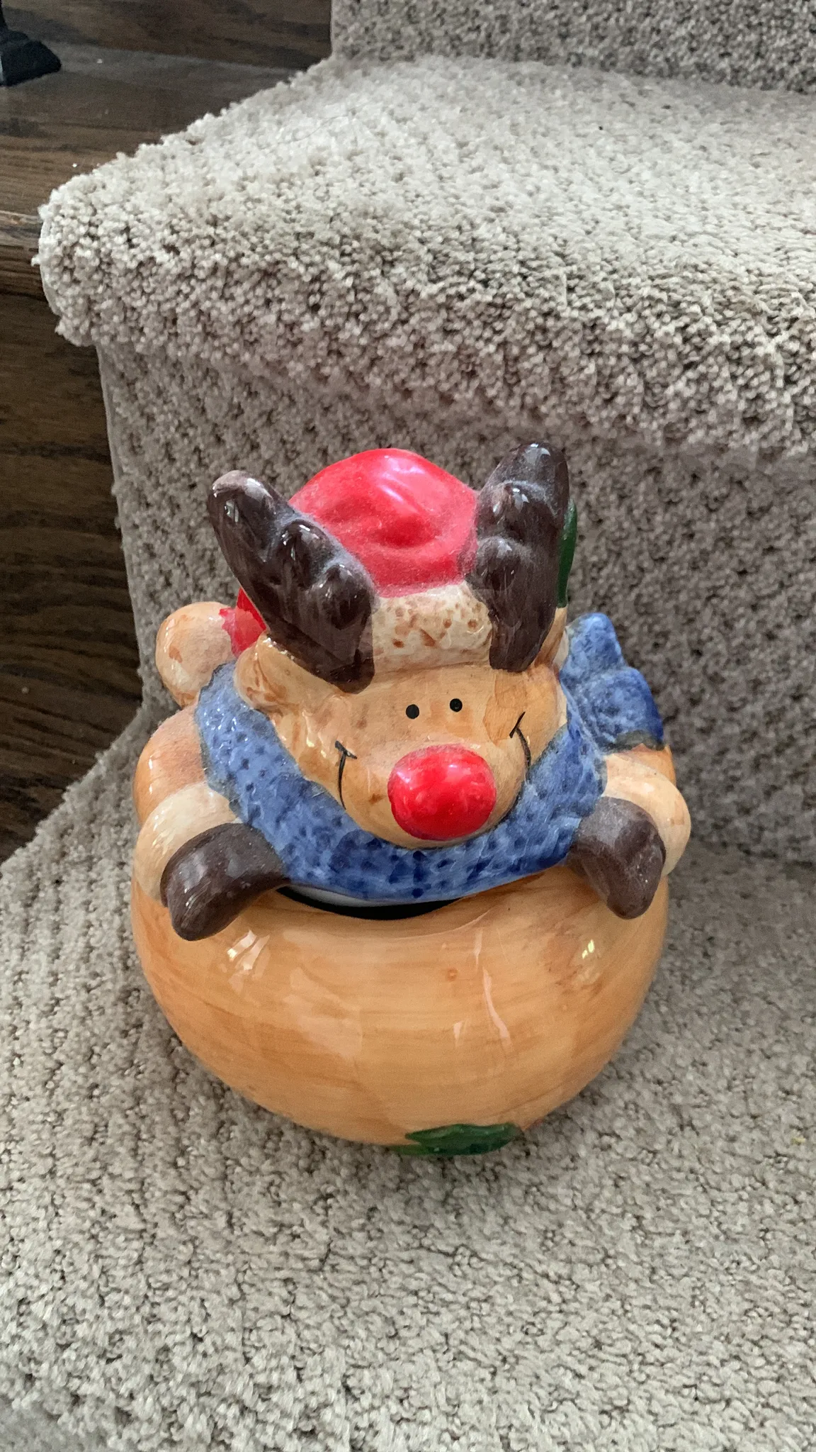 Rudolph Xmas cookie jar  photo 1