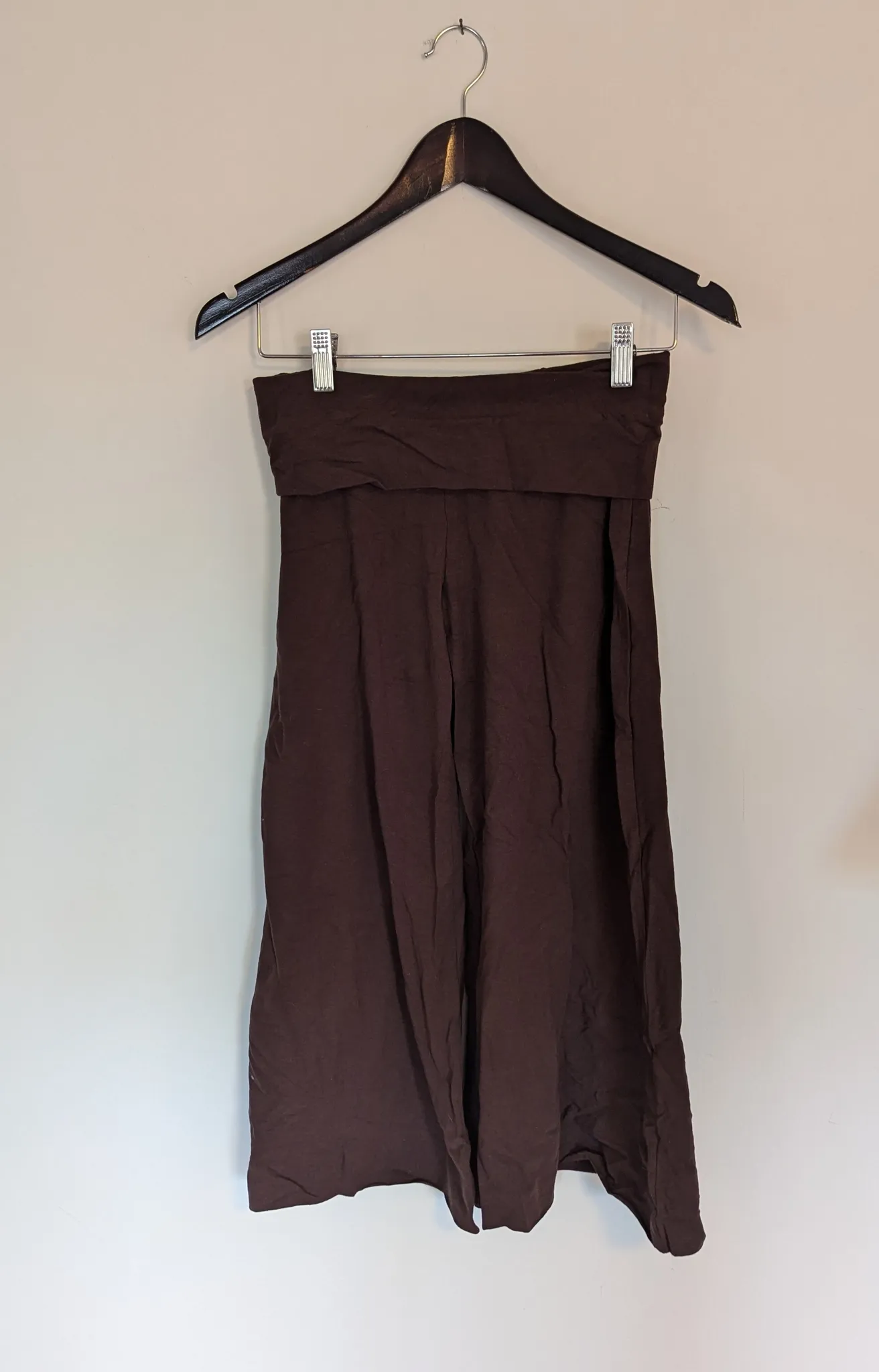 Steve & Barry's Brown Wide Leg Capri Pants - Women's Medium photo 1