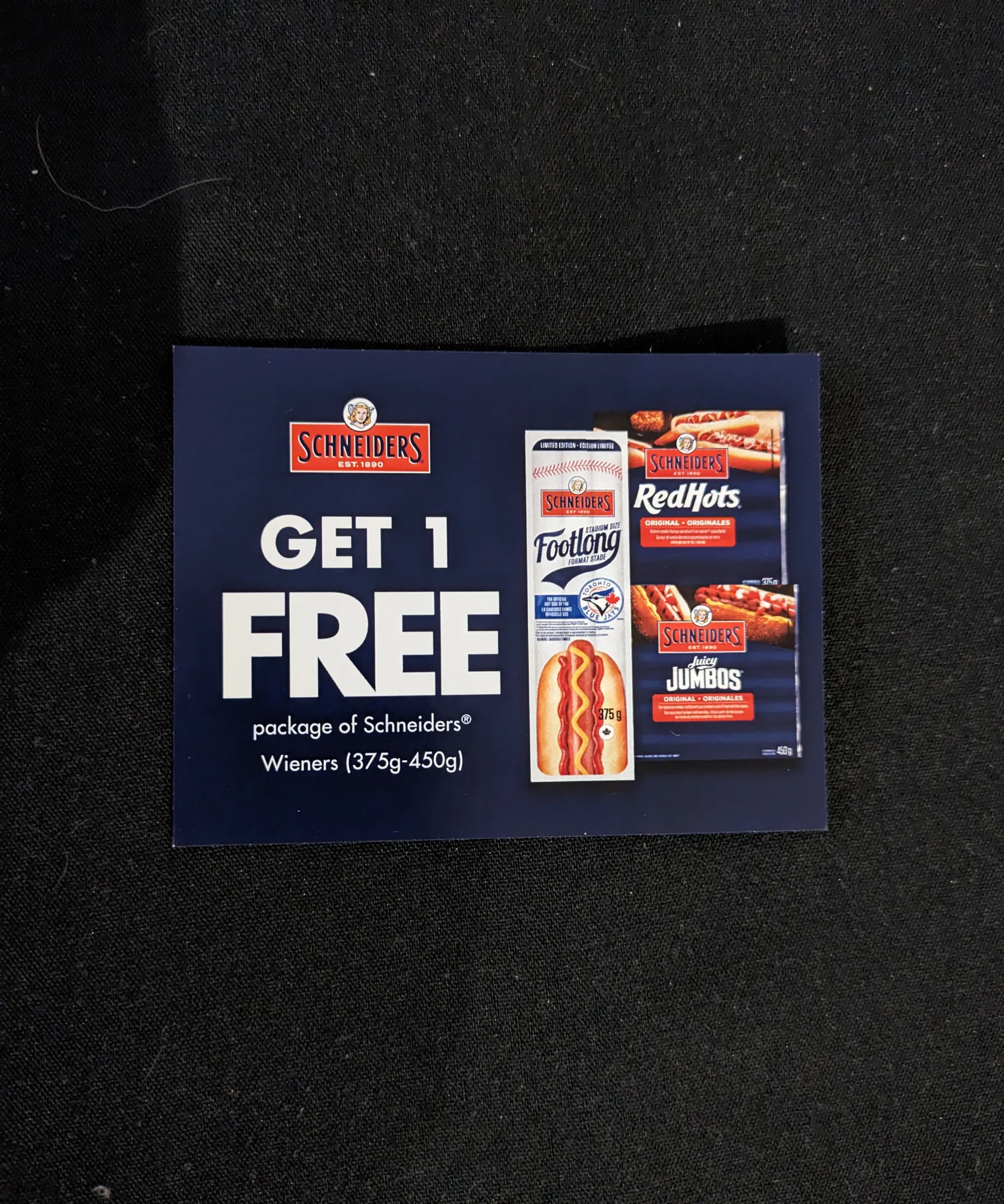Voucher for Free Schneiders Hot Dogs photo 1