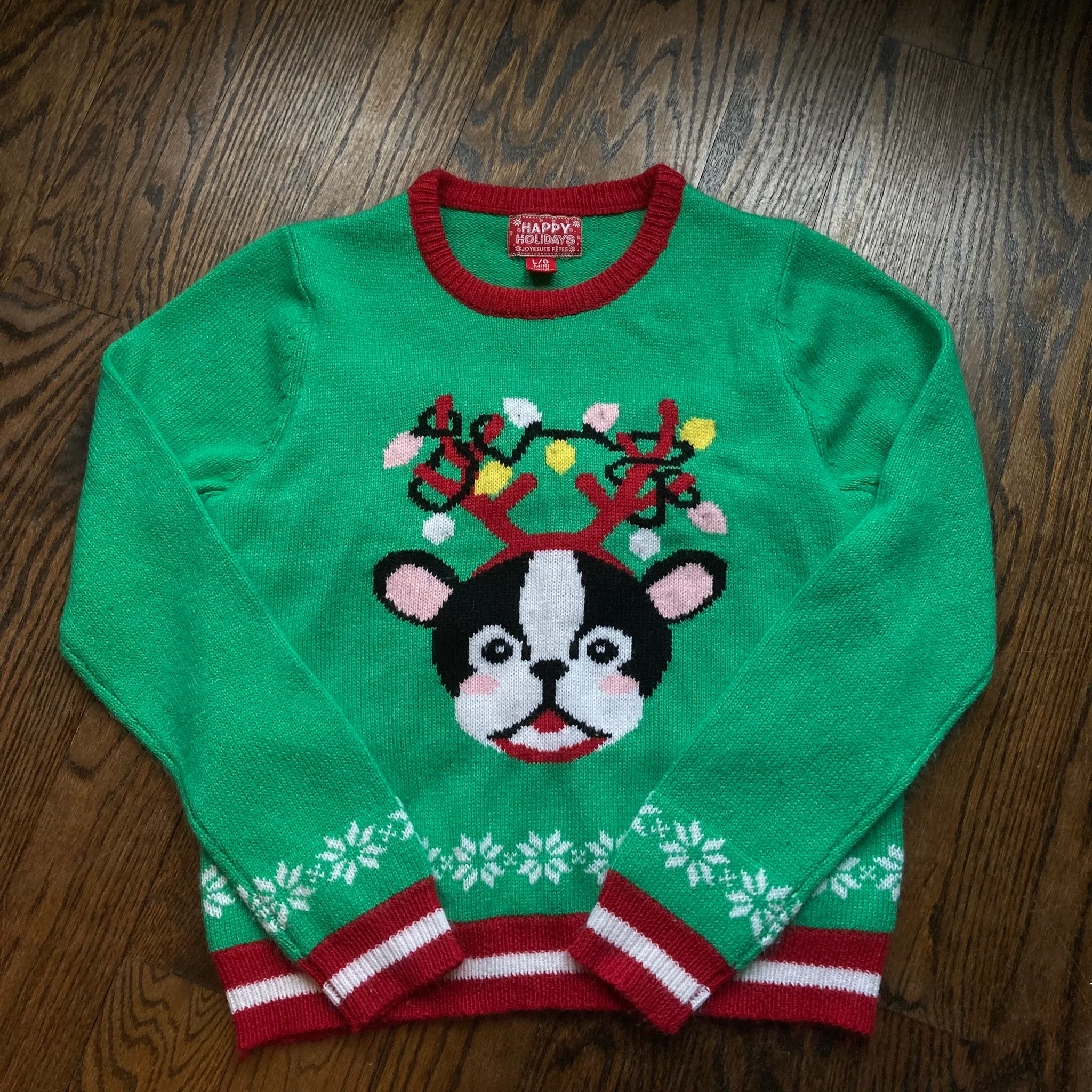 Kids Large Holiday sweater size large-12/14 photo 1