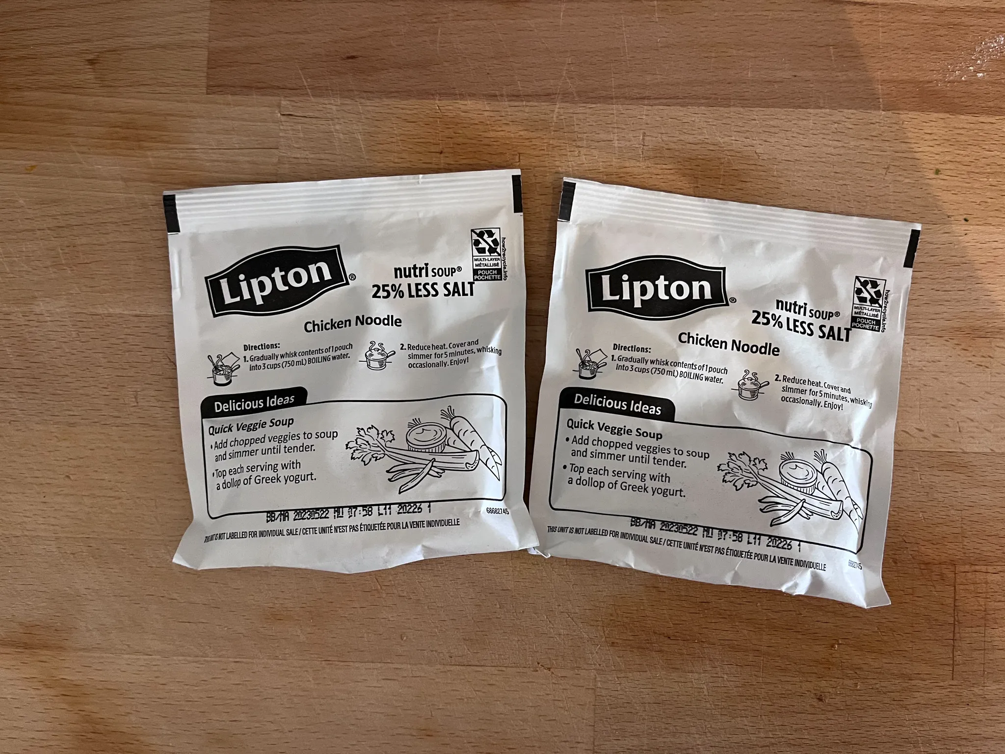 PENDING - 2x Chicken noodle soup packets  photo 1