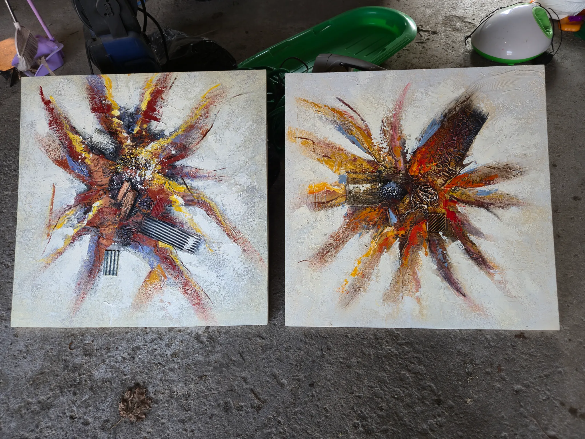 Abstract artwork x2 photo 1