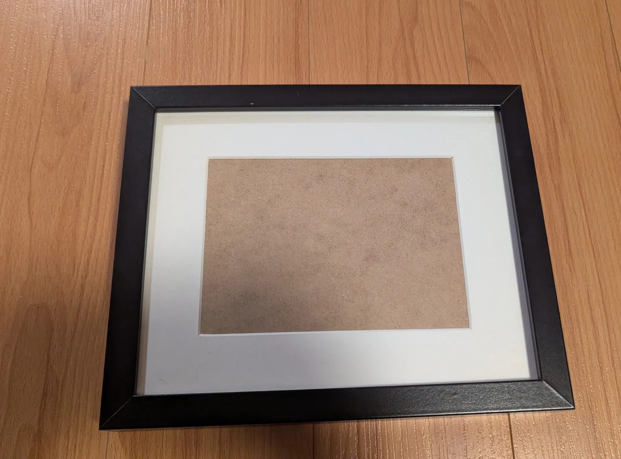 Black Picture Frame with Mat photo 1