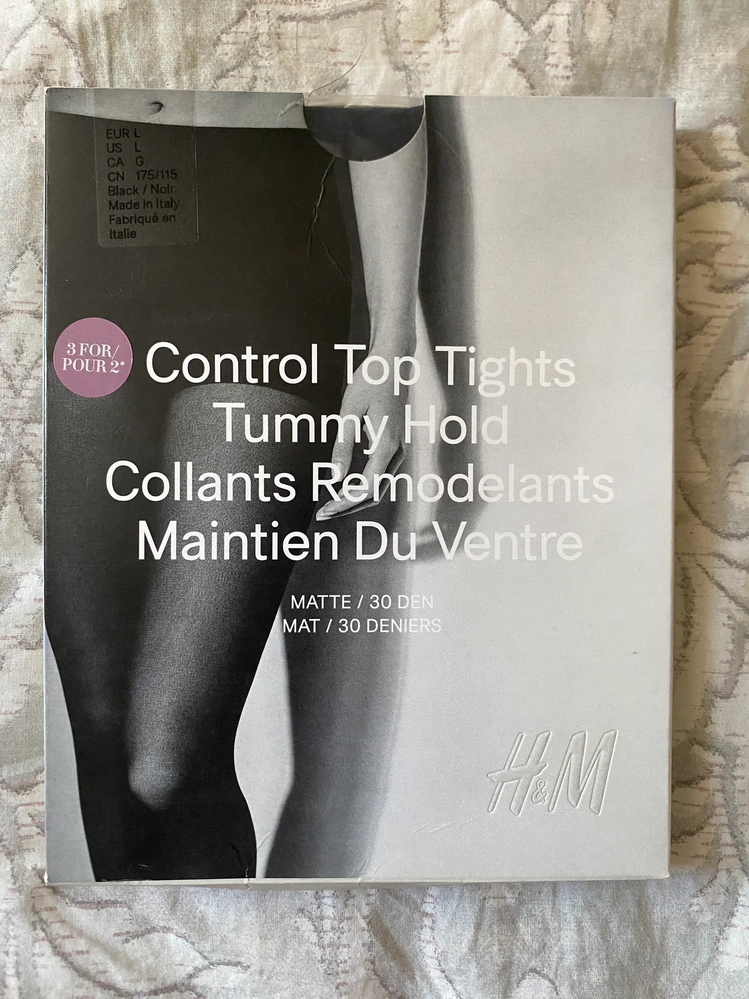 control top tights size L photo 1