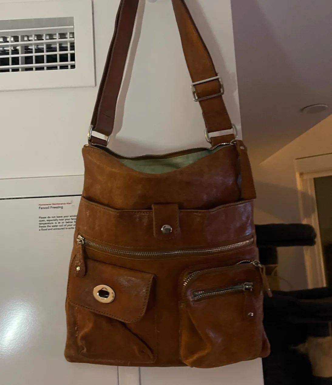 Italian Leather Crossbody Purse photo 1