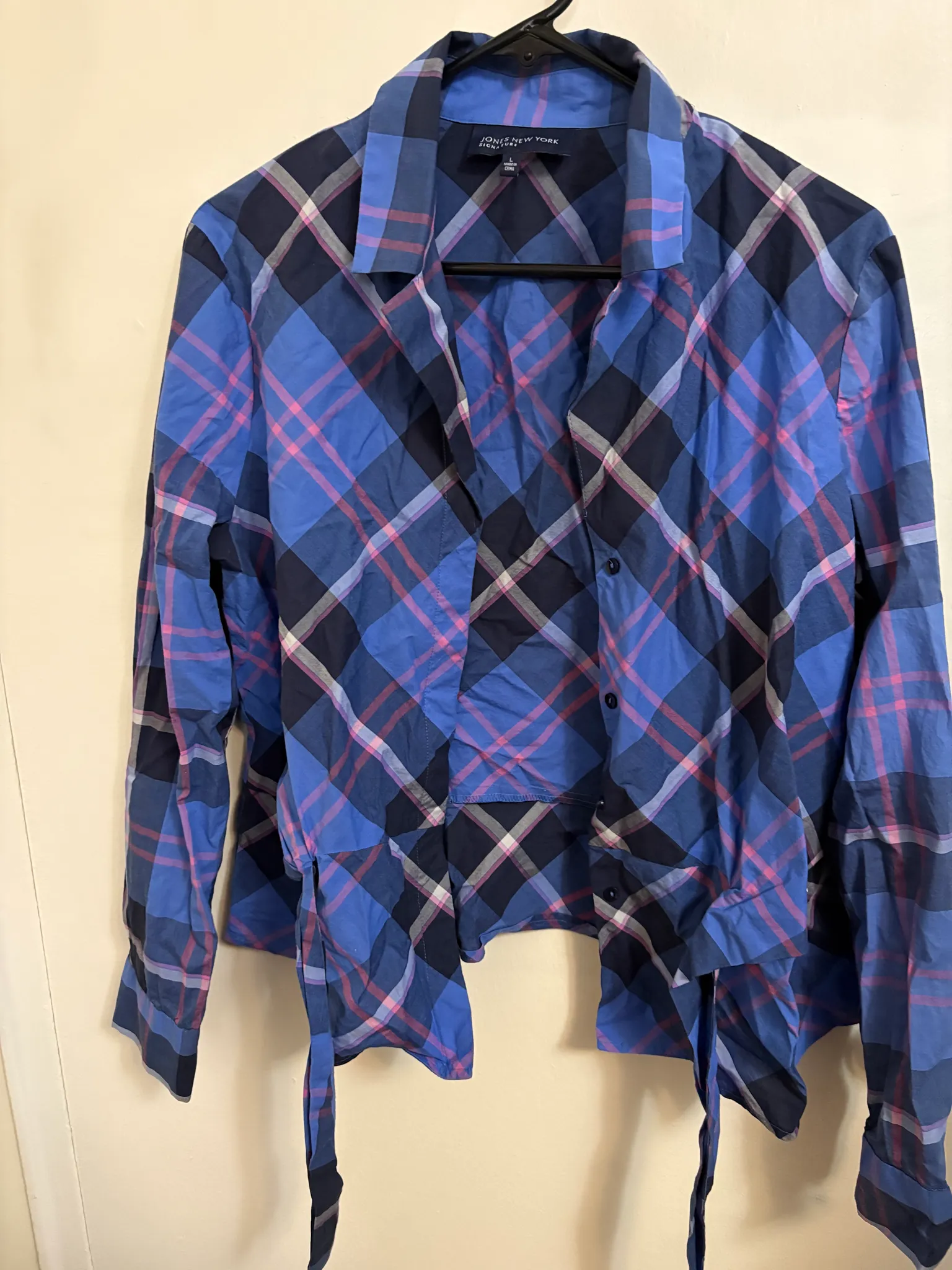 Jones New York Plaid Dress Shirt photo 1