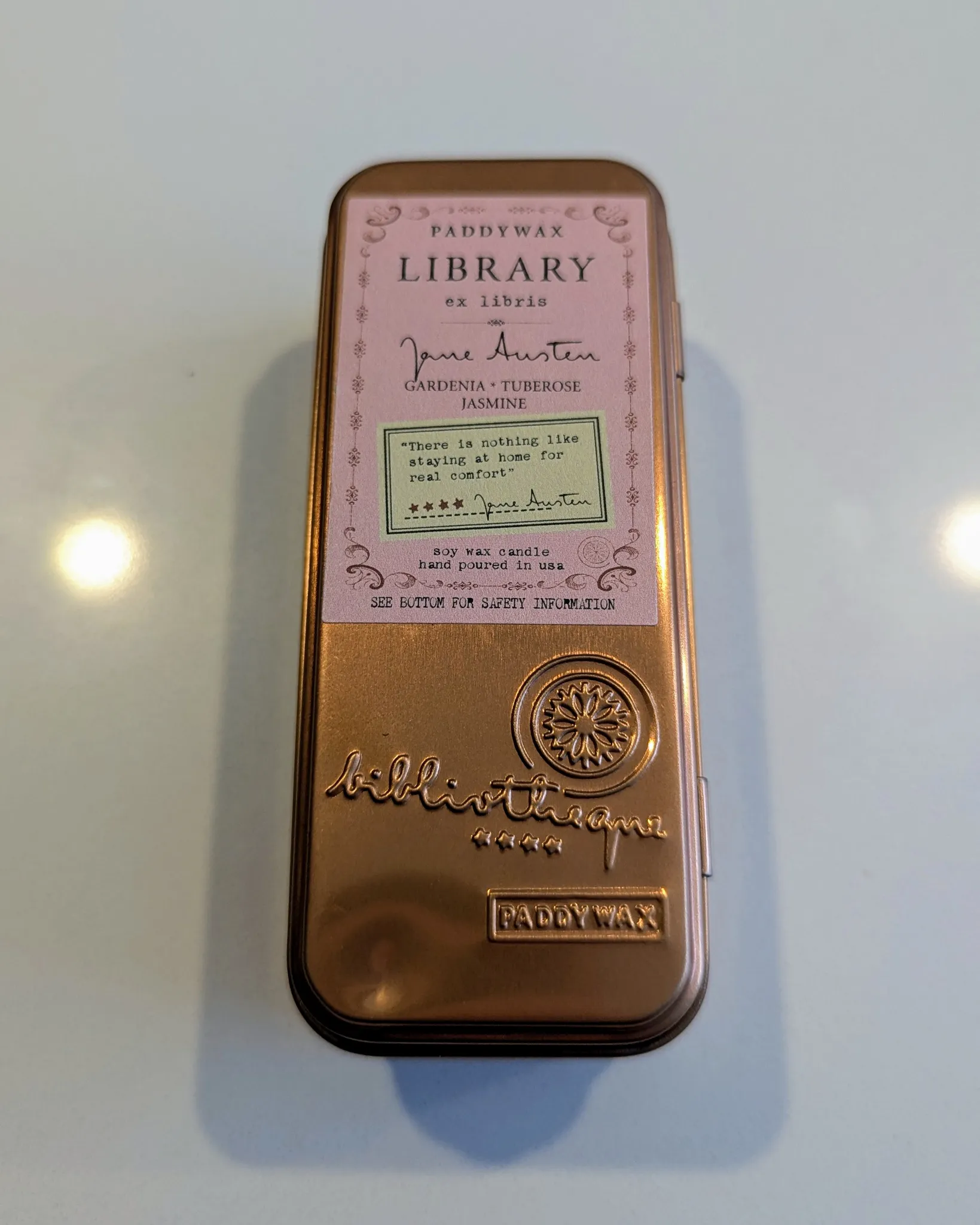 Paddywax Library Collection Jane Austen Two-Wick Candle photo 1