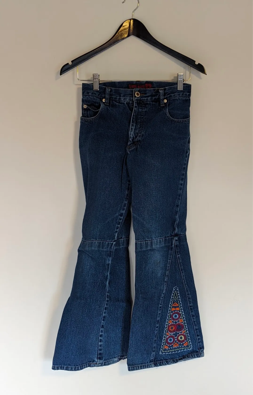 Stone Jeans with Floral Embroidery - Size 3 photo 1