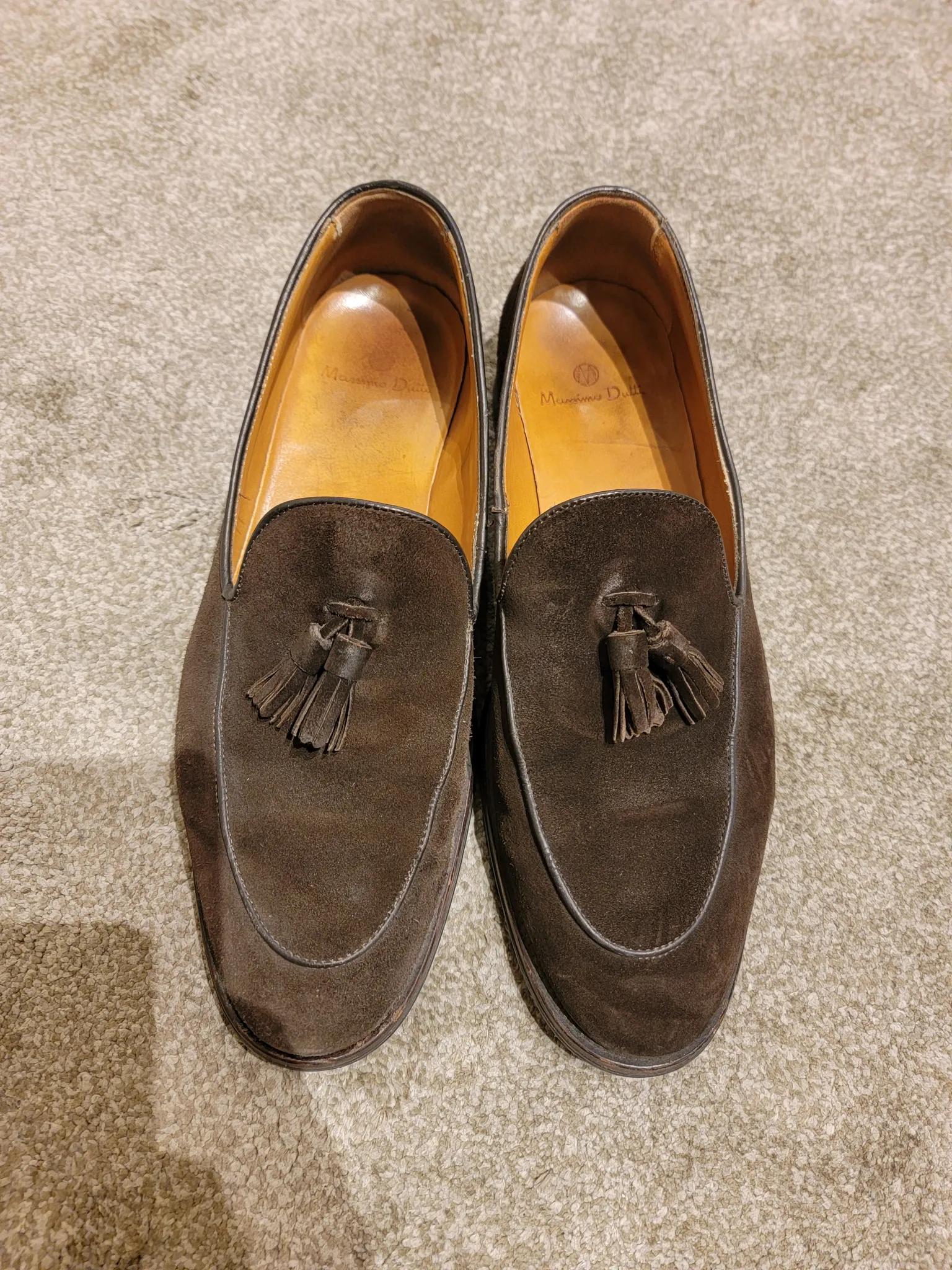 MEN`S TASSEL LOAFERS - BROWN SIZE 10 photo 1