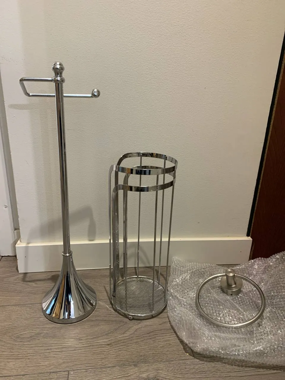 Bathroom Caddy holder, dispensary and towel holder photo 1
