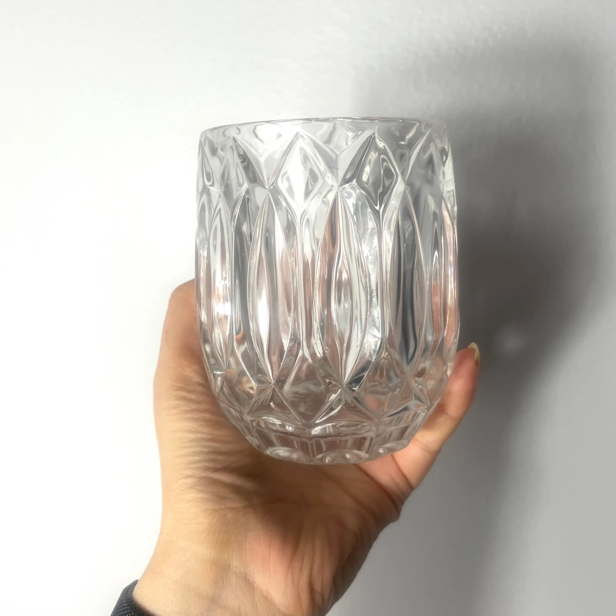 Diamond Cut Drinking Glass for Whiskey and Bar photo 1