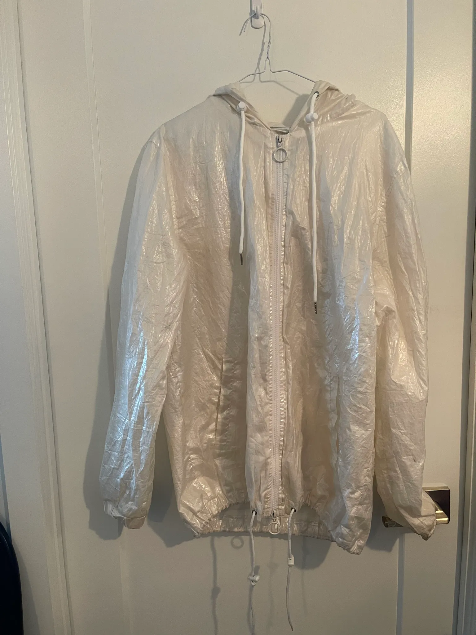 Men’s Iridescent Raincoat Size Large photo 1
