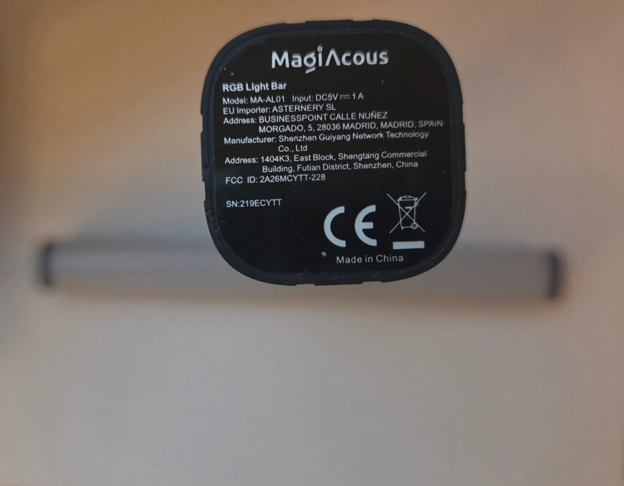 MagiAcoustics RGB Light Bar - Model MA-AL01 photo 1