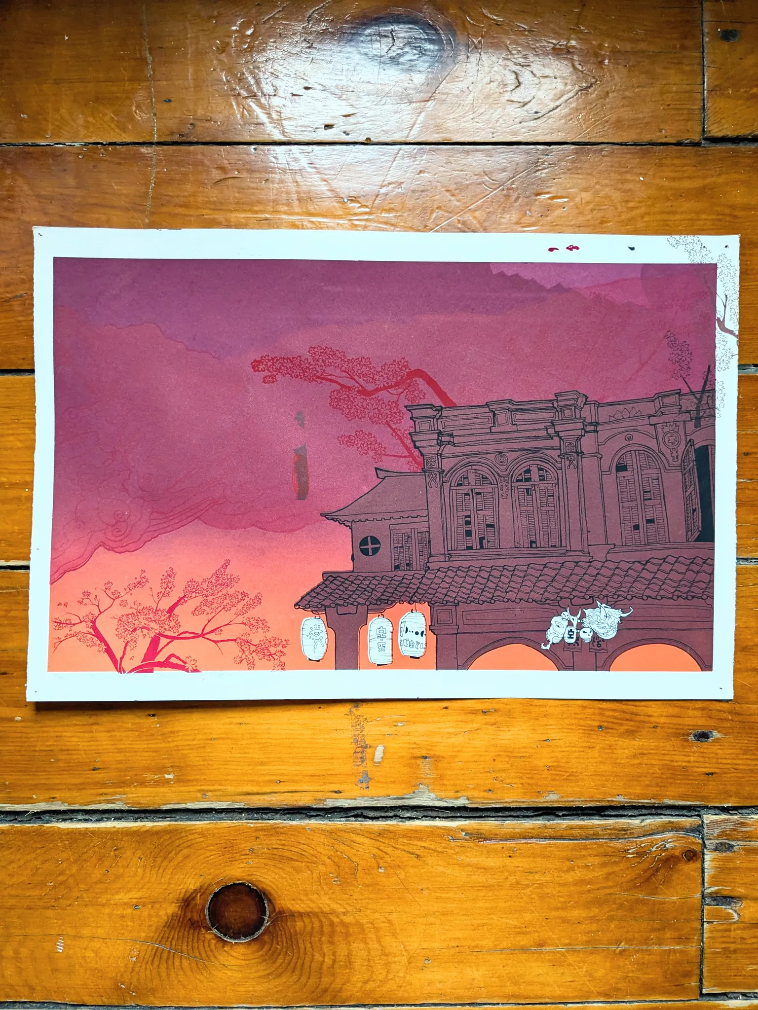 15x22,5 Original Silkscreen Print photo 1
