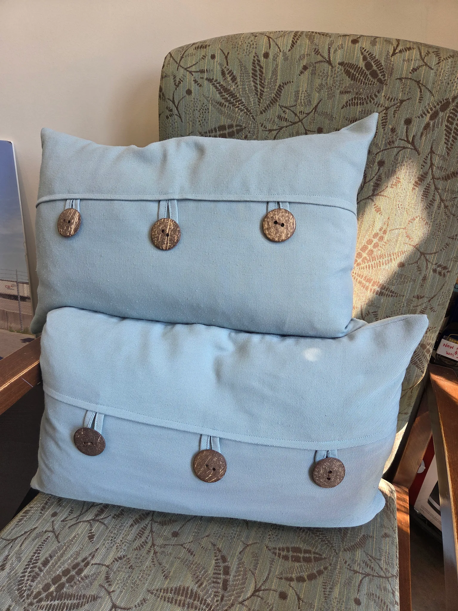 2 long decor pillows photo 1