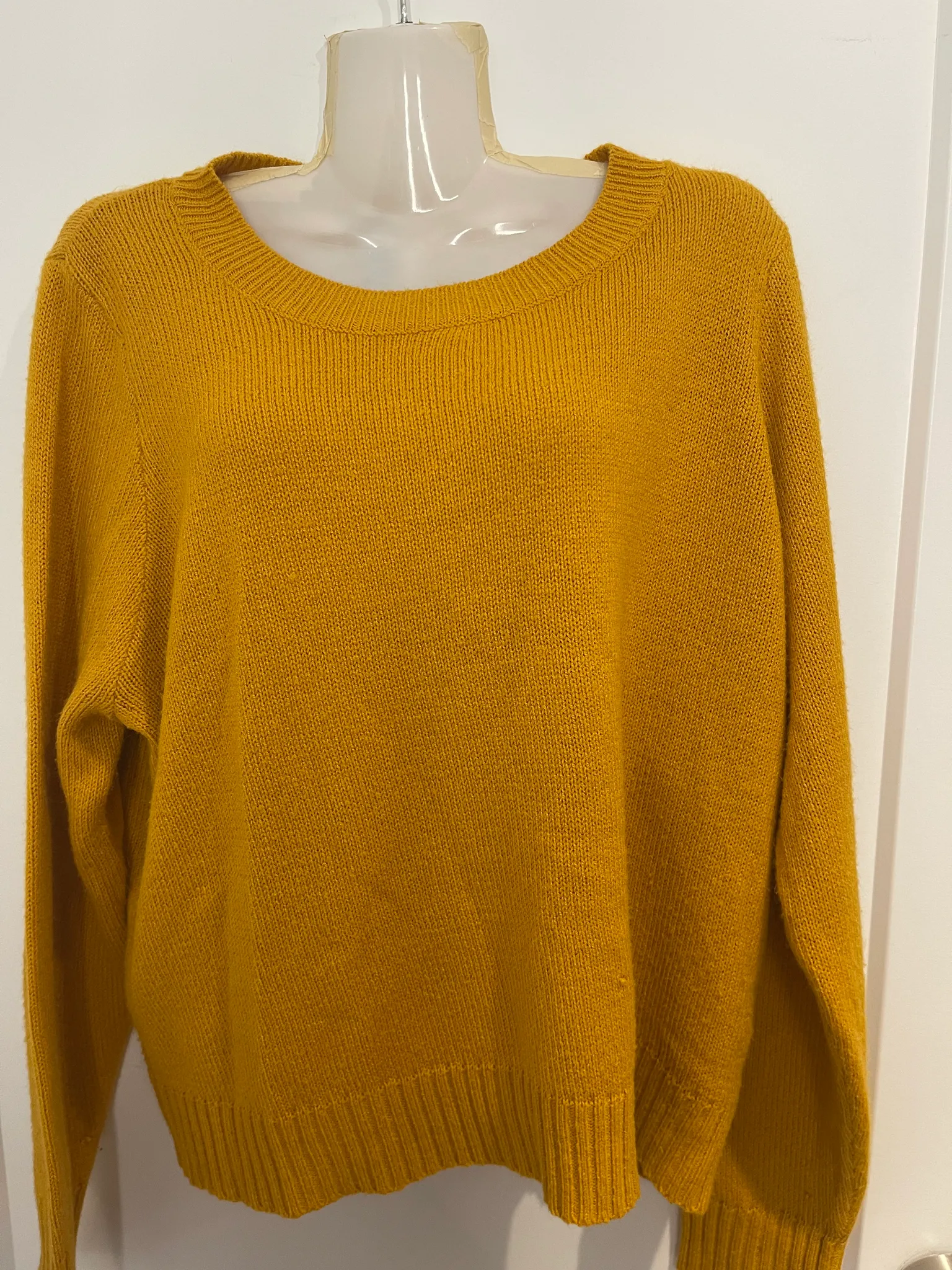Pending - Cozy Yellow Sweater Size Large photo 1