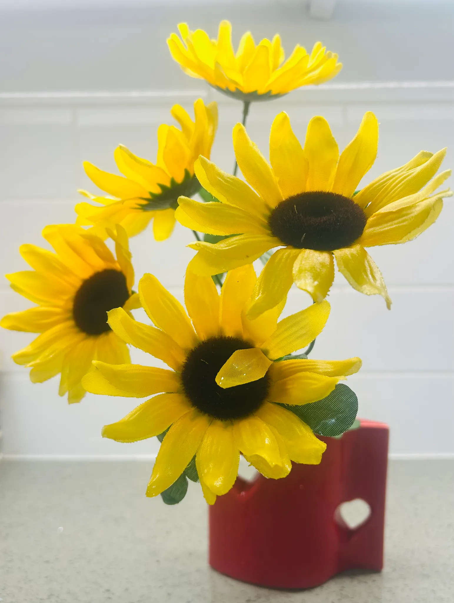 Silk flower arrangement photo 1
