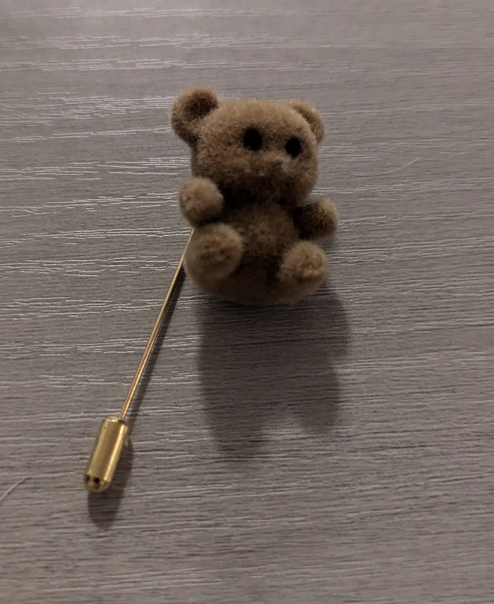 Adorable Brown Teddy Bear Lapel Pin photo 1