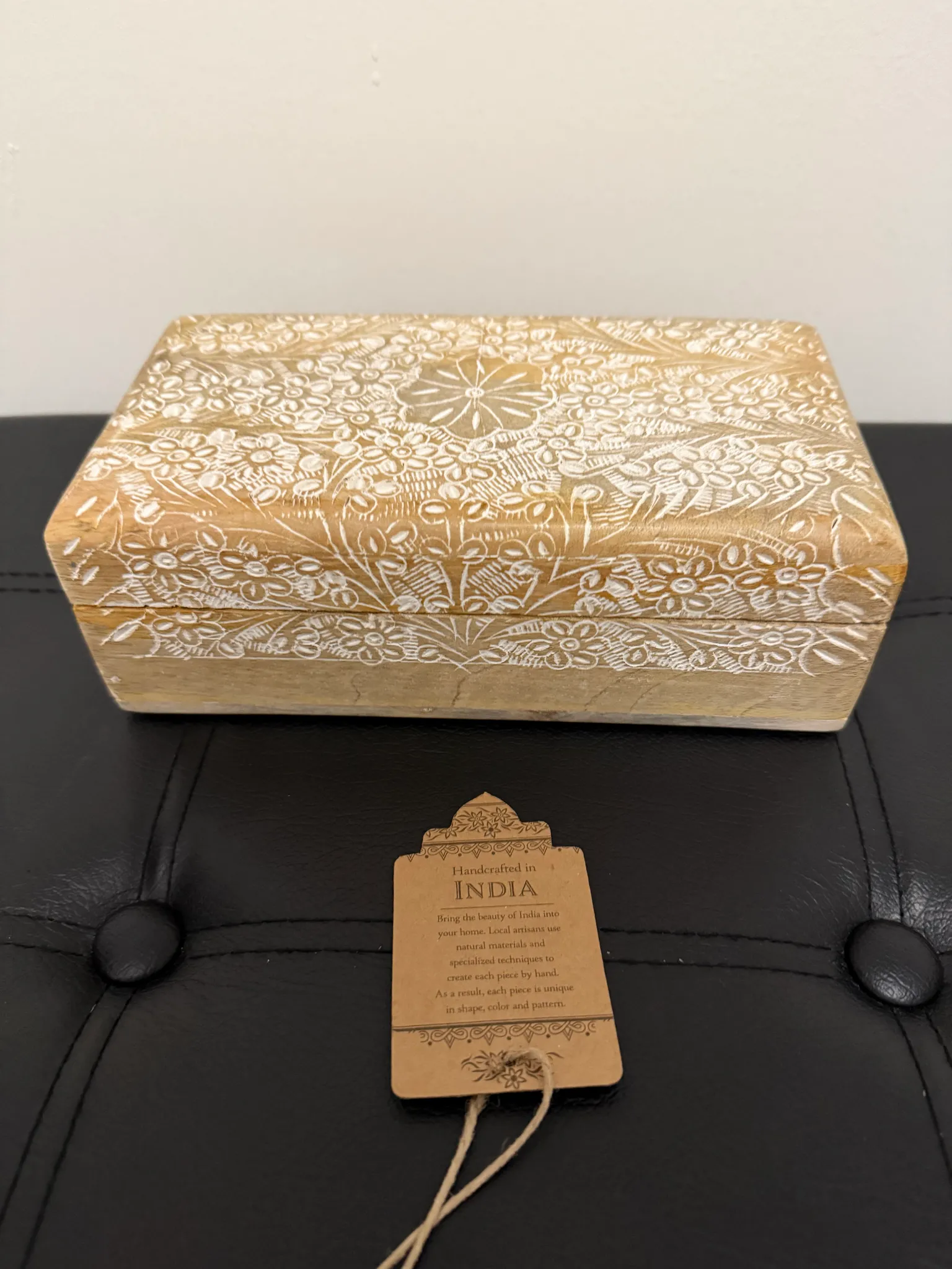 New wooden vintage small storage box  photo 1