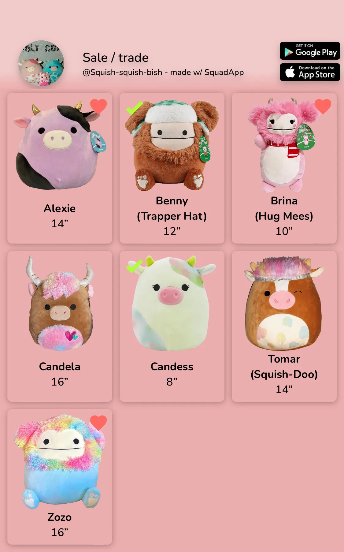 Squishmallow’s for trade  photo 1