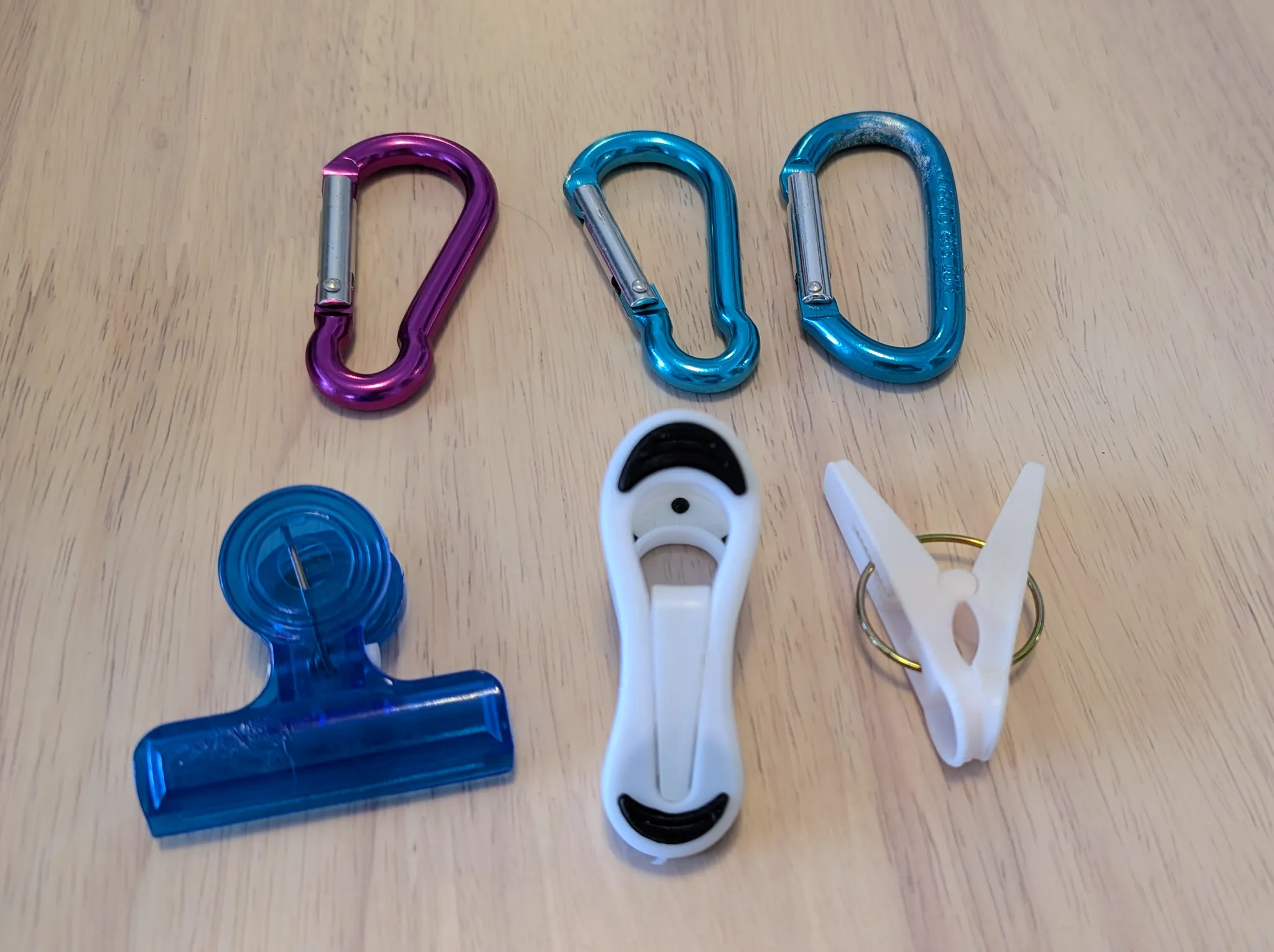 Assorted Carabiners and Clips photo 1