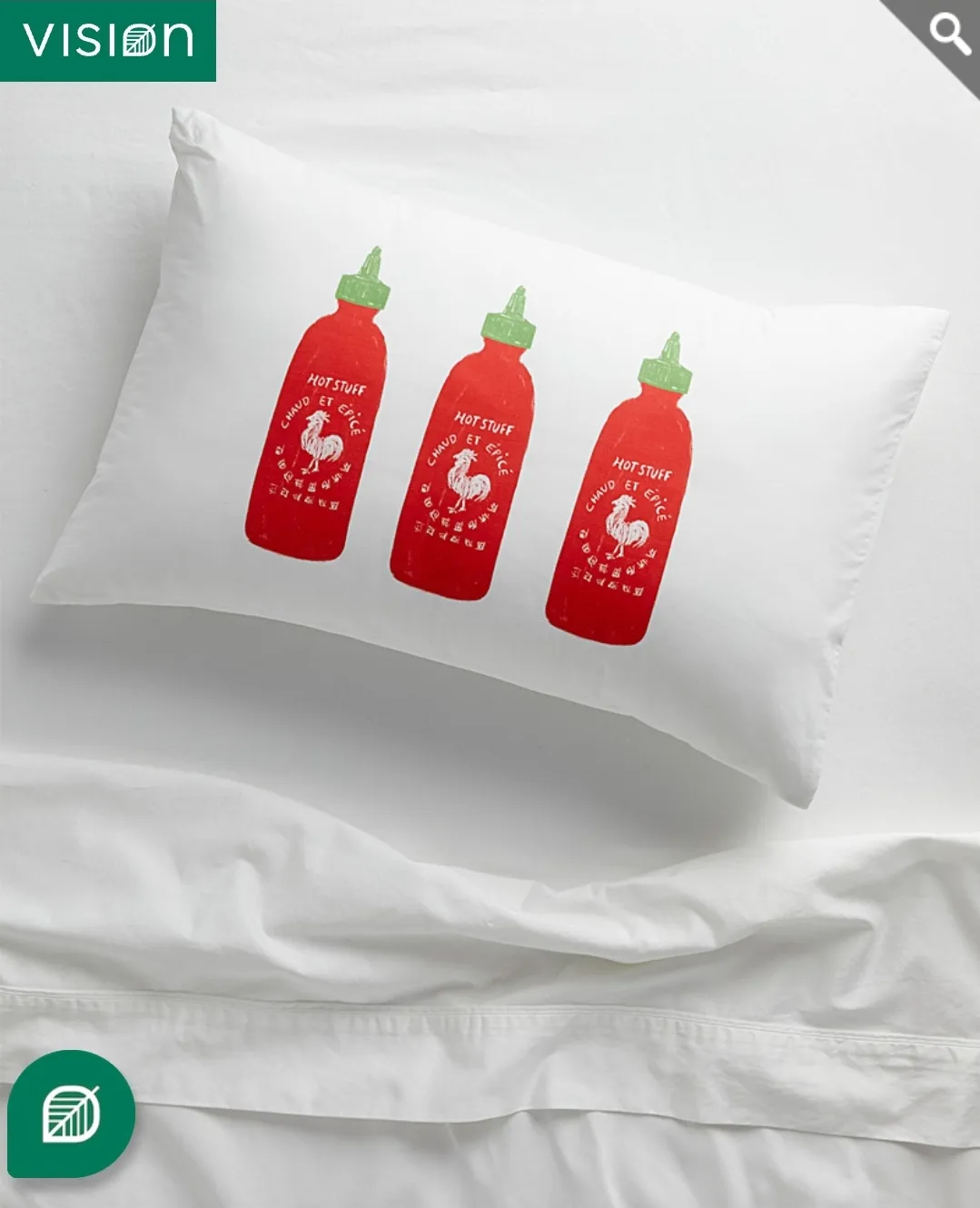 Sriracha pillowcase BNWT photo 1