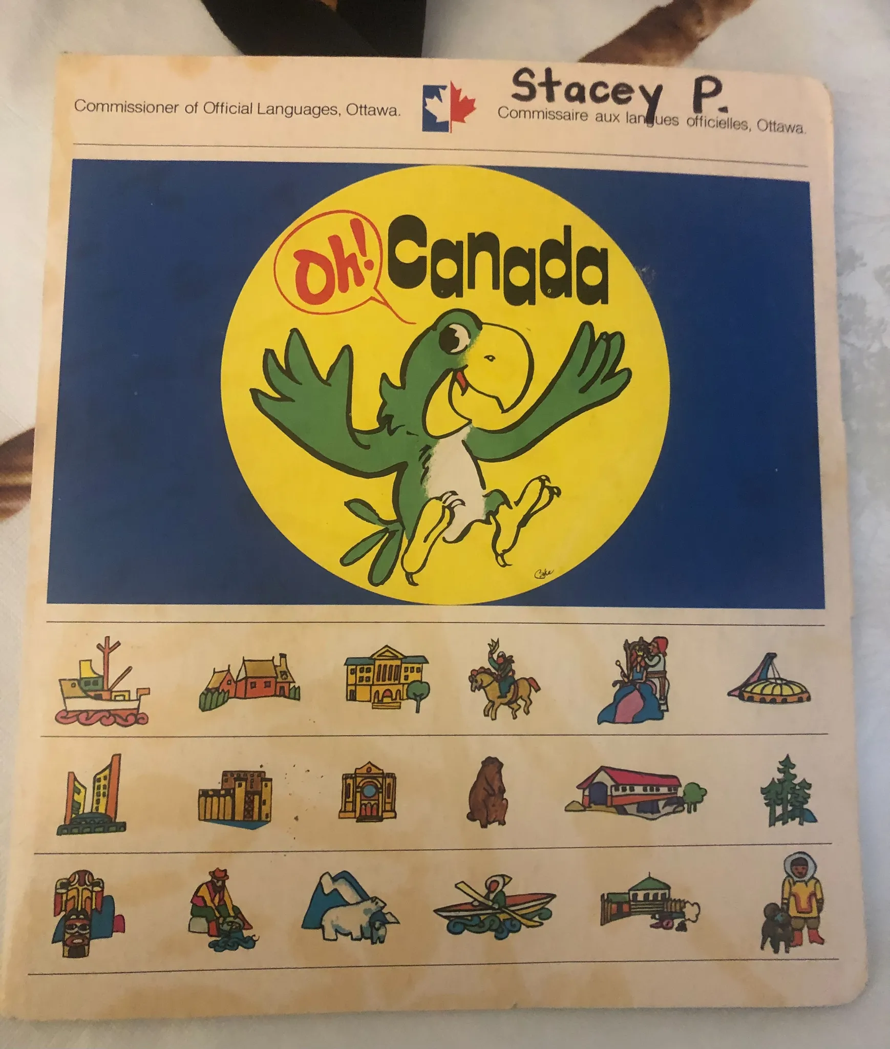 Vintage Canadiana: 70s French/English teaching game  photo 1