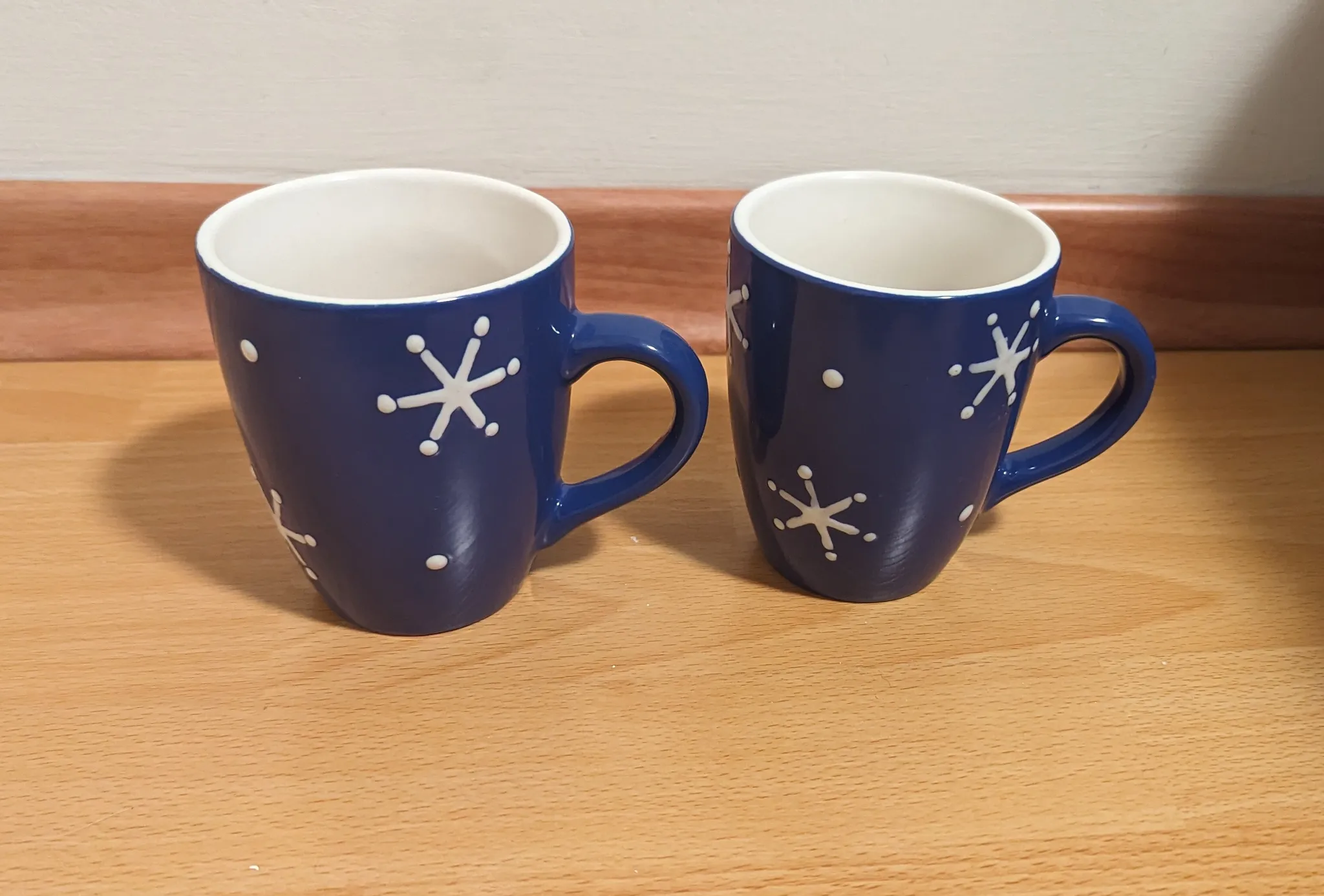 Two Snowflake Mugs  photo 1