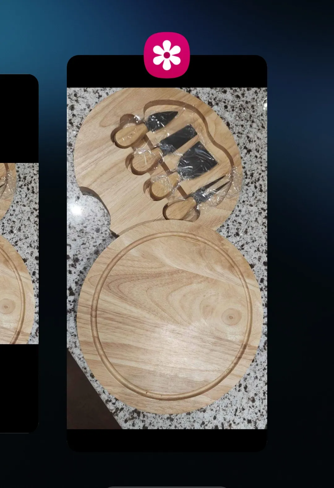 Cheese Cutting Board & Knife Set New photo 1