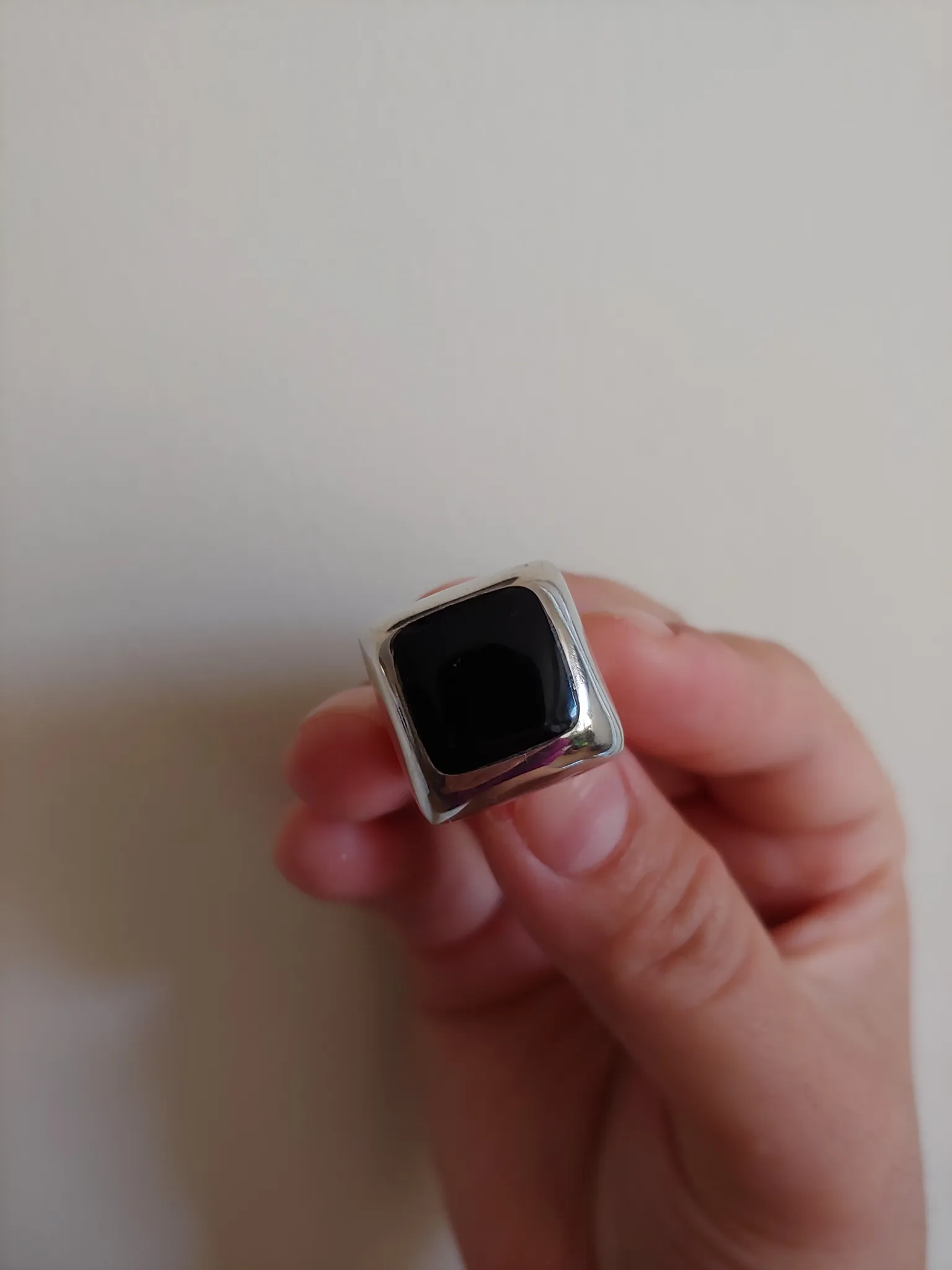 Black Onyx Sterling Silver Ring photo 1