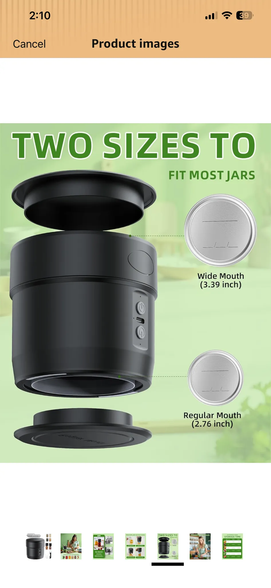 Mason Jar Vacuum Sealer photo 1