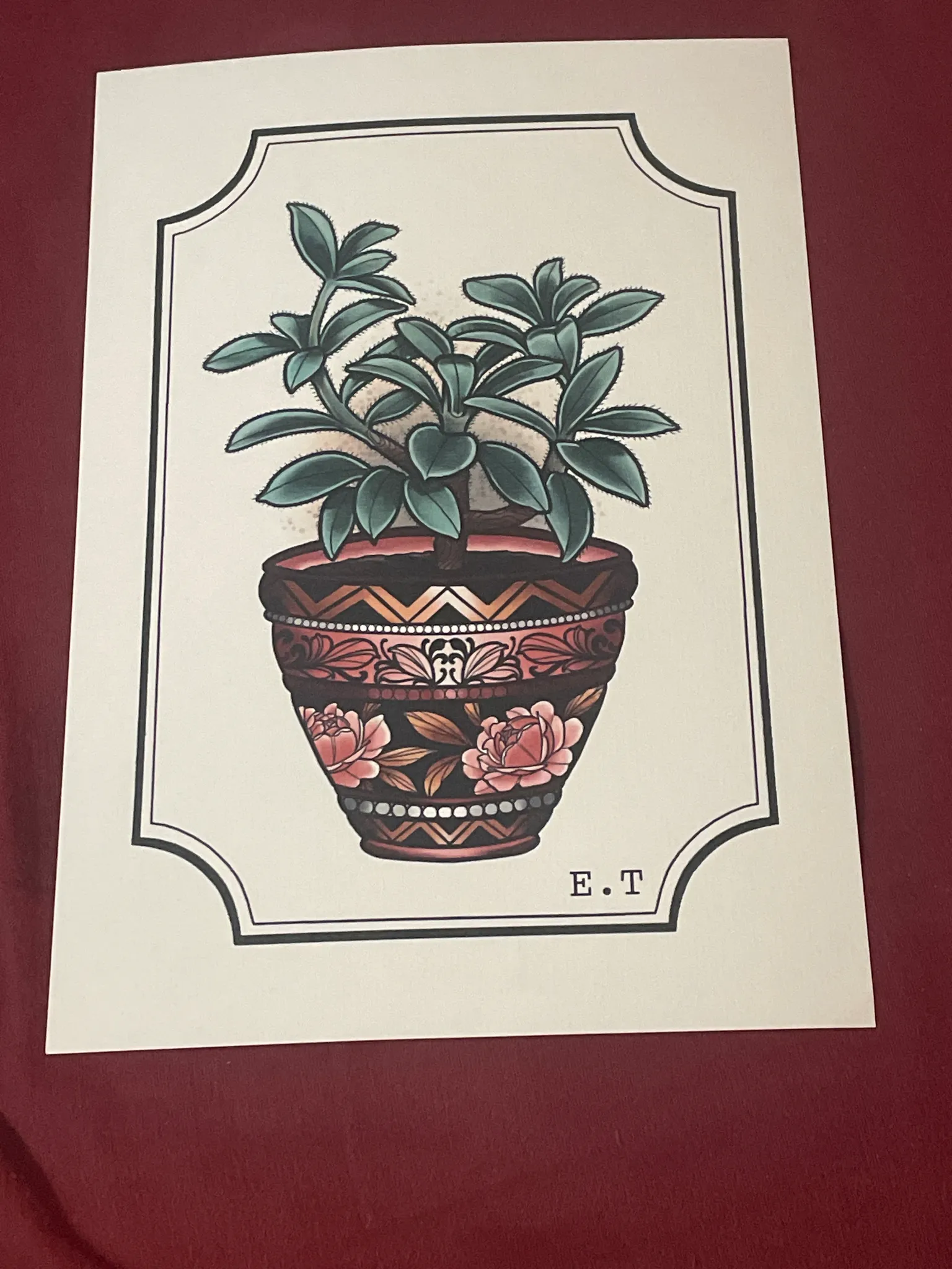 Plant print photo 1